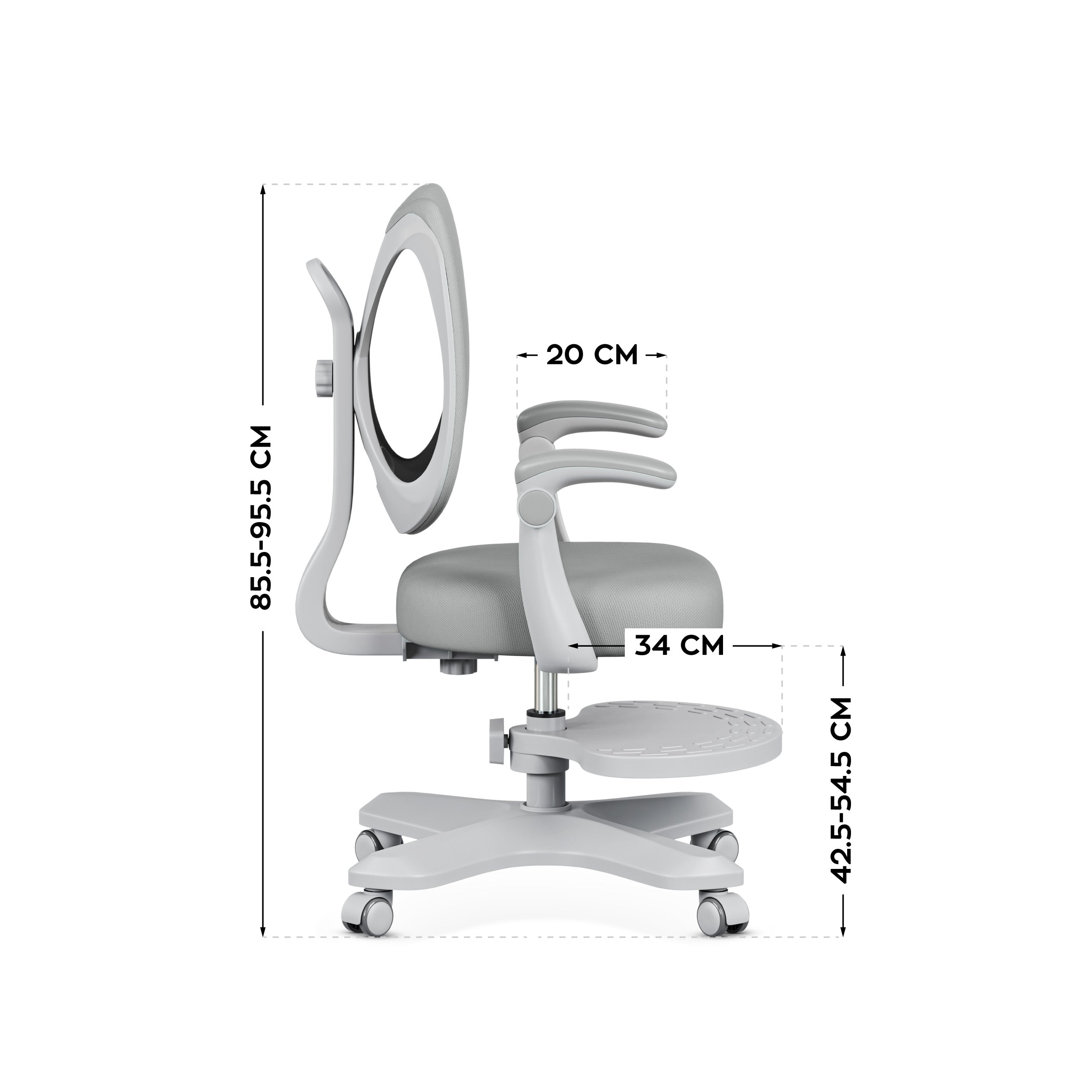 OUTLET Ergonomiczny fotel dla dzieci Mark Adler Junior 4.6 Grey