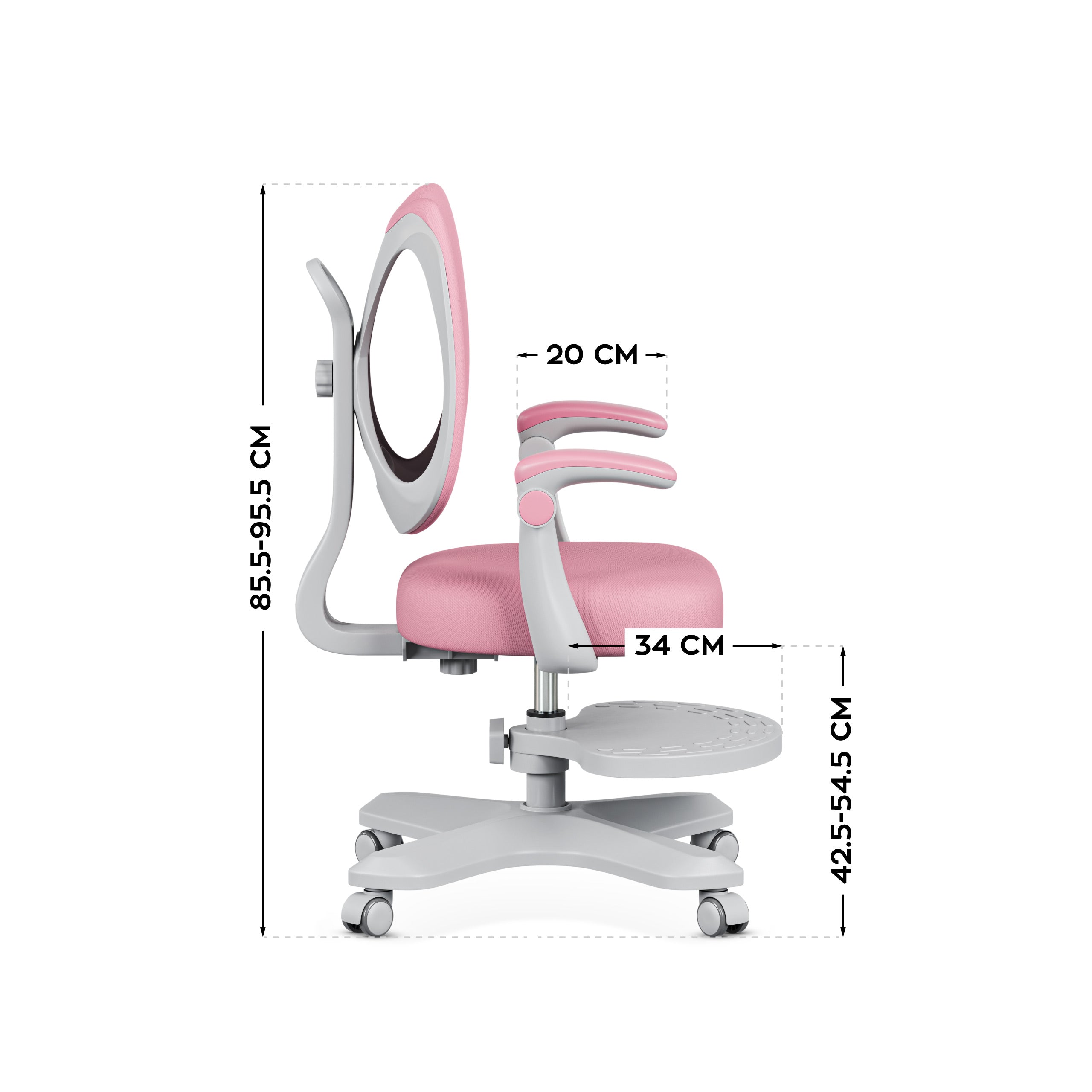 OUTLET Ergonomiczny fotel dla dzieci Mark Adler Junior 4.6 Pink