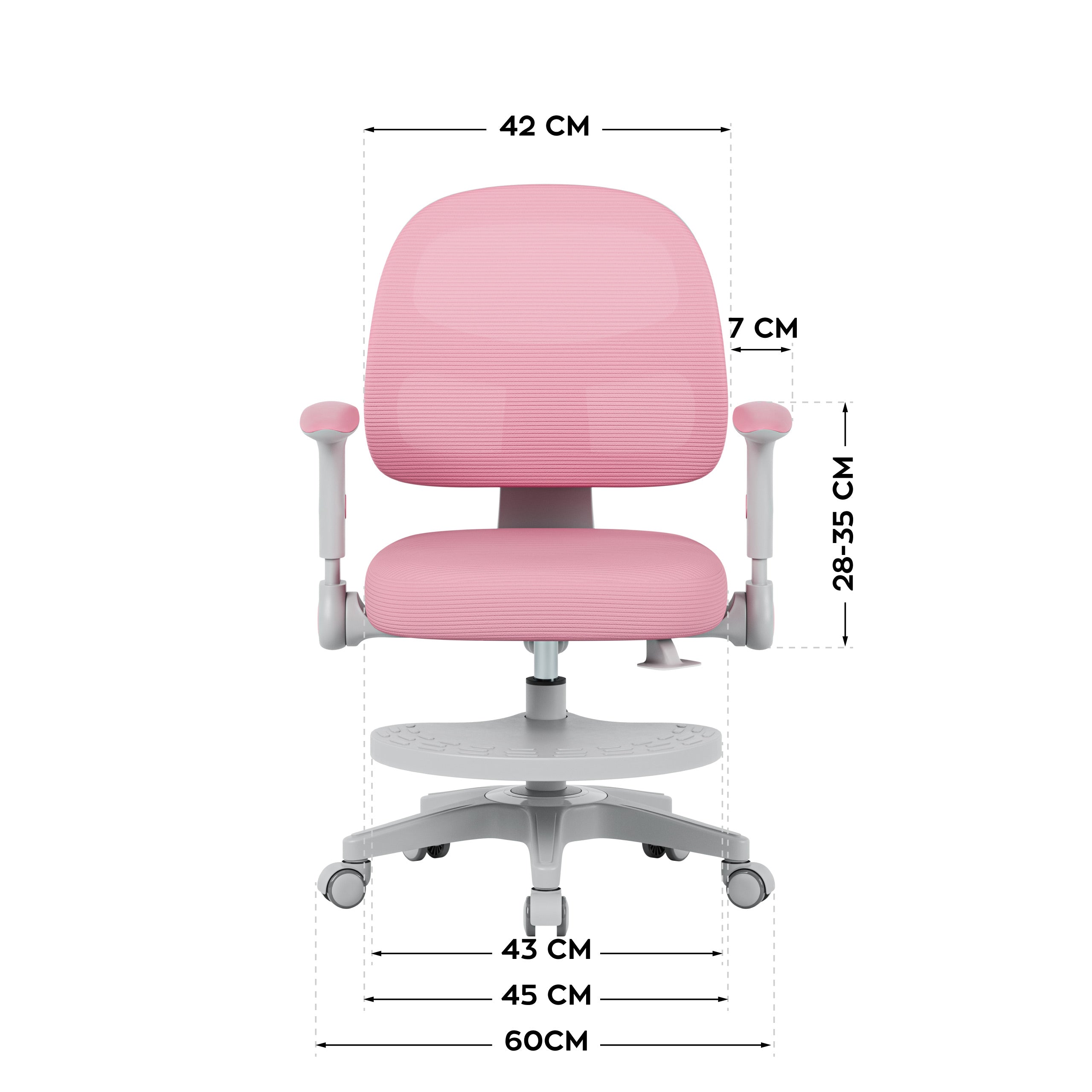 Fotel do biurka dla dziecka Mark Adler Junior 5.0 Pink
