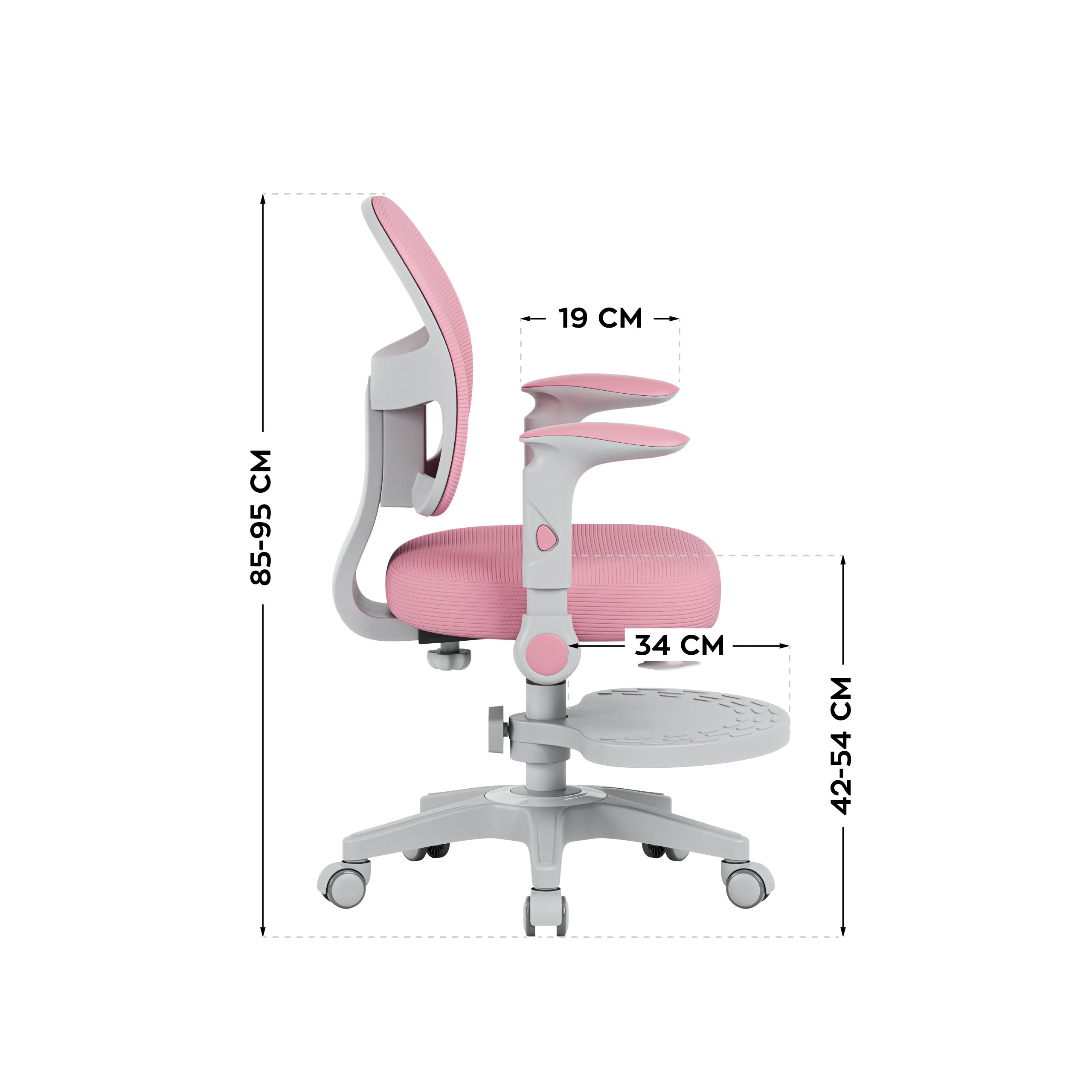 Fotel do biurka dla dziecka Mark Adler Junior 5.0 Pink