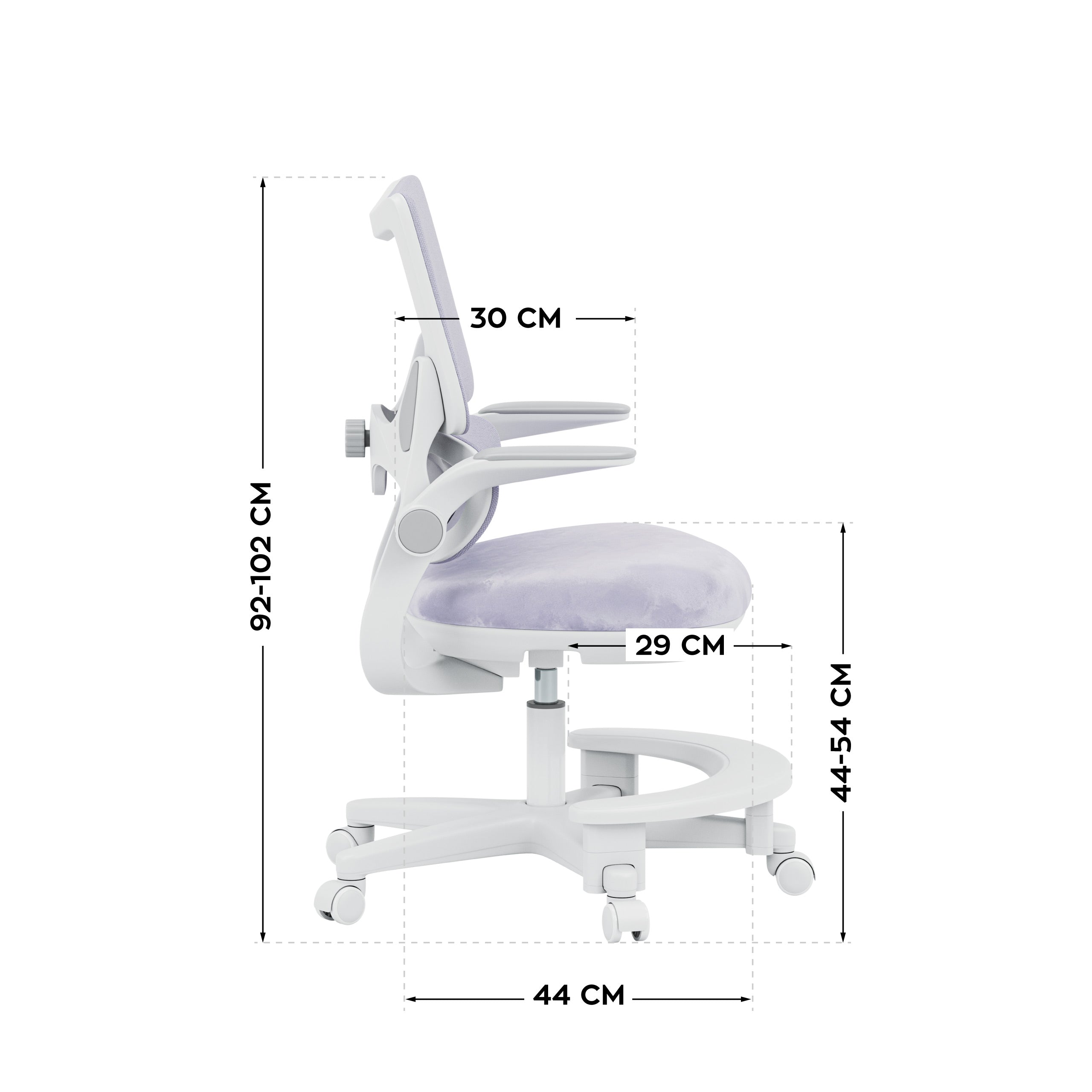 OUTLET Fotel do biurka dla dziecka Mark Adler Junior 5.7 Purple