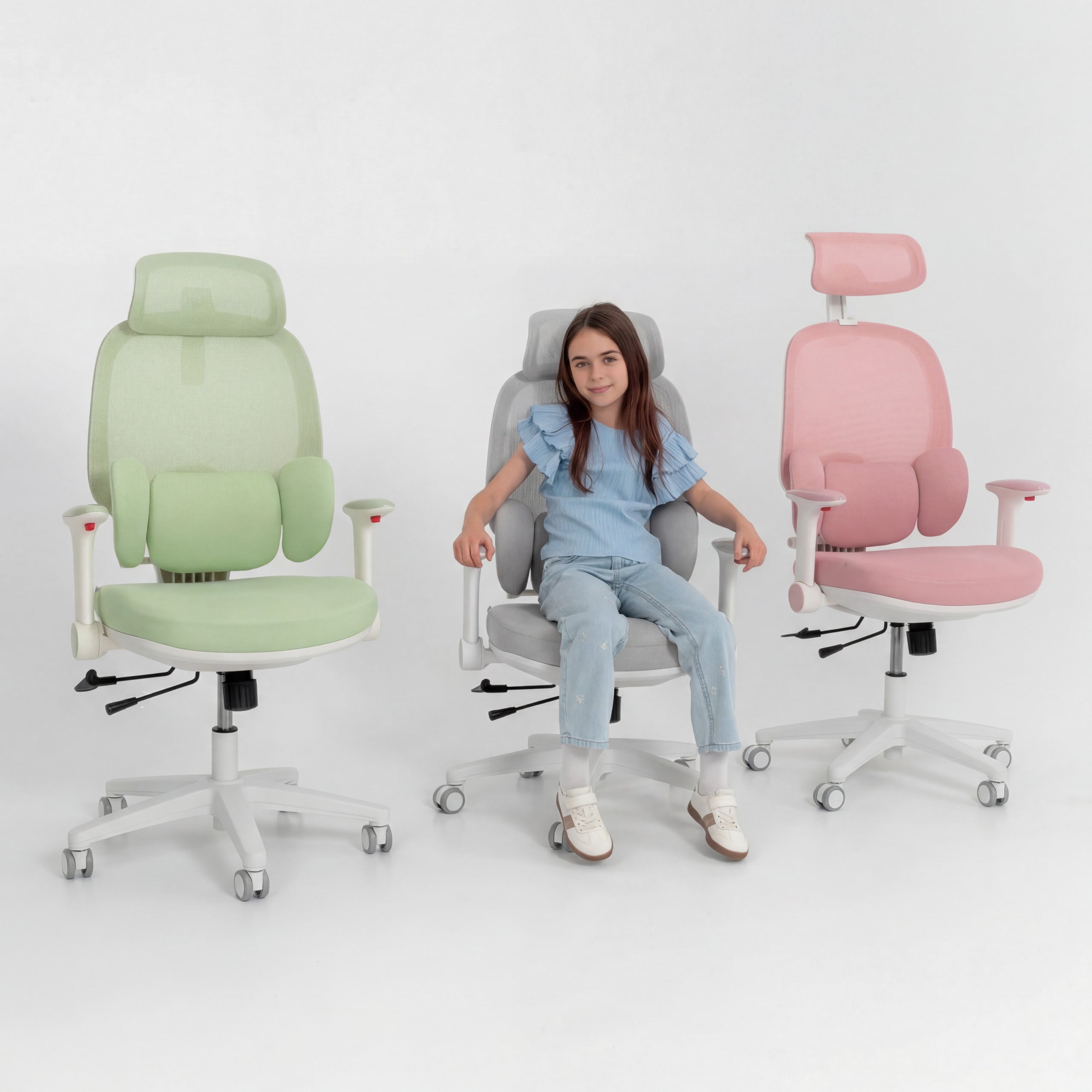 Ergonomiczny fotel dla dzieci Mark Adler Junior 6.3 Grey