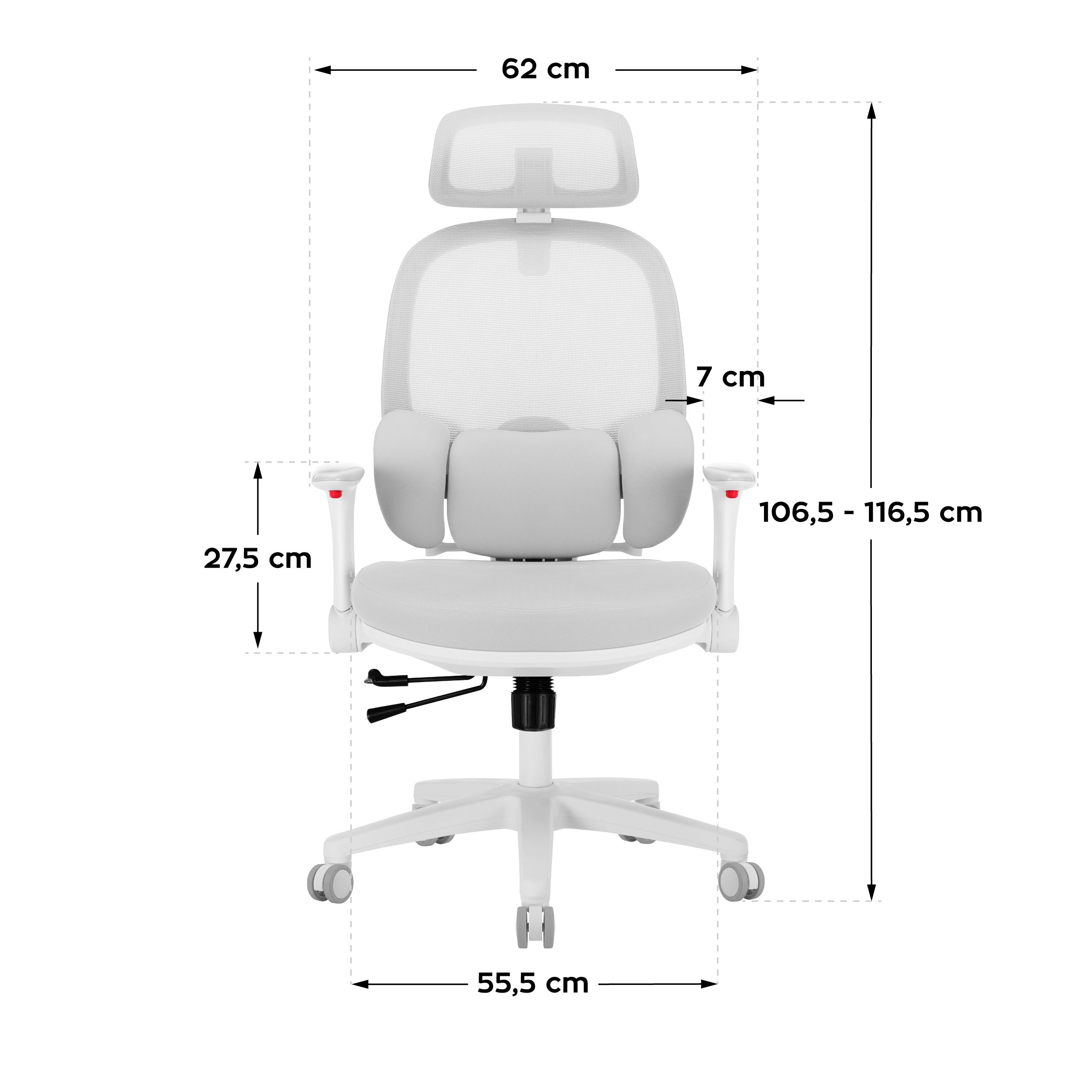 OUTLET Ergonomiczny fotel dla dzieci Mark Adler Junior 6.3 Grey