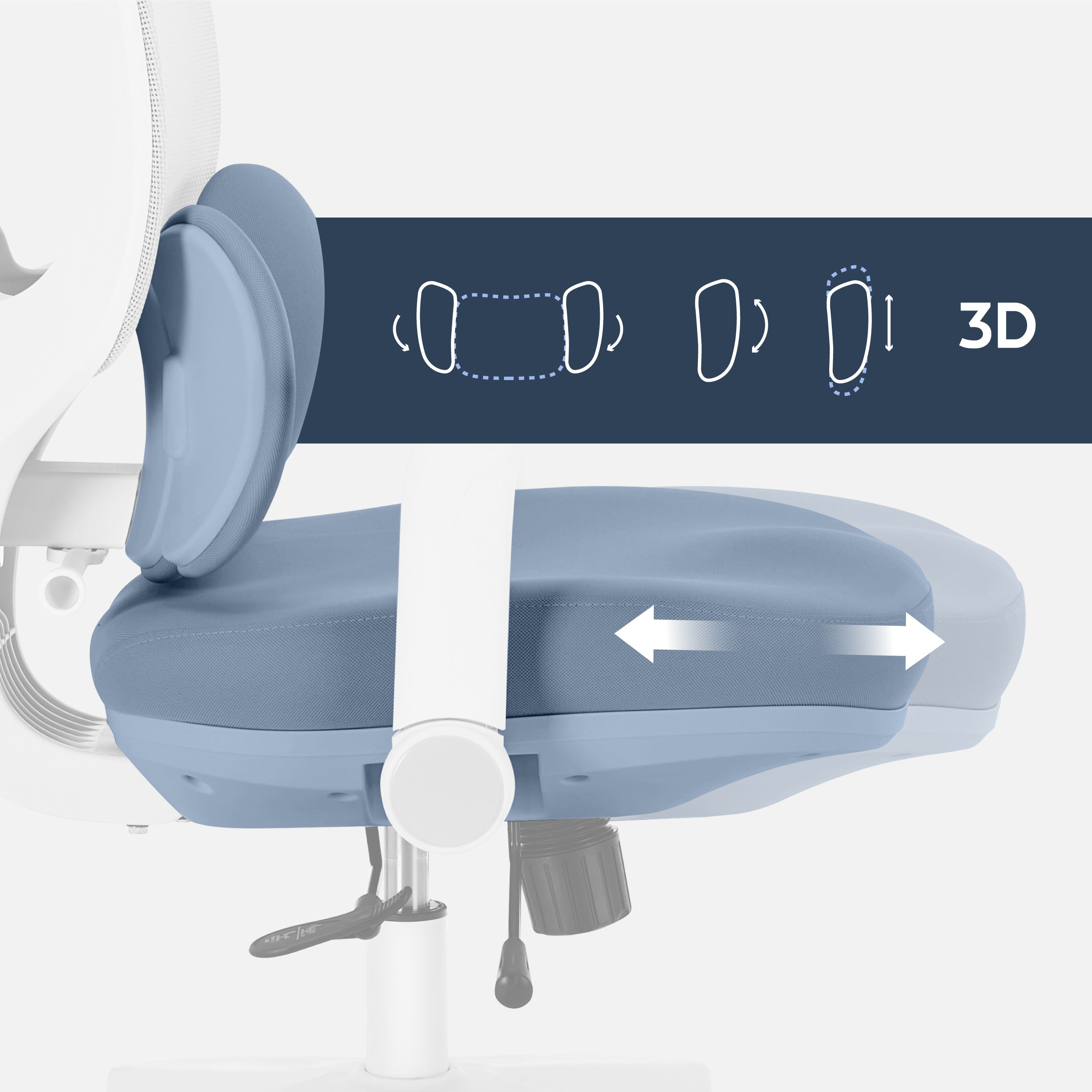 Ergonomiczny fotel dla dzieci Mark Adler Junior 6.3 Grey
