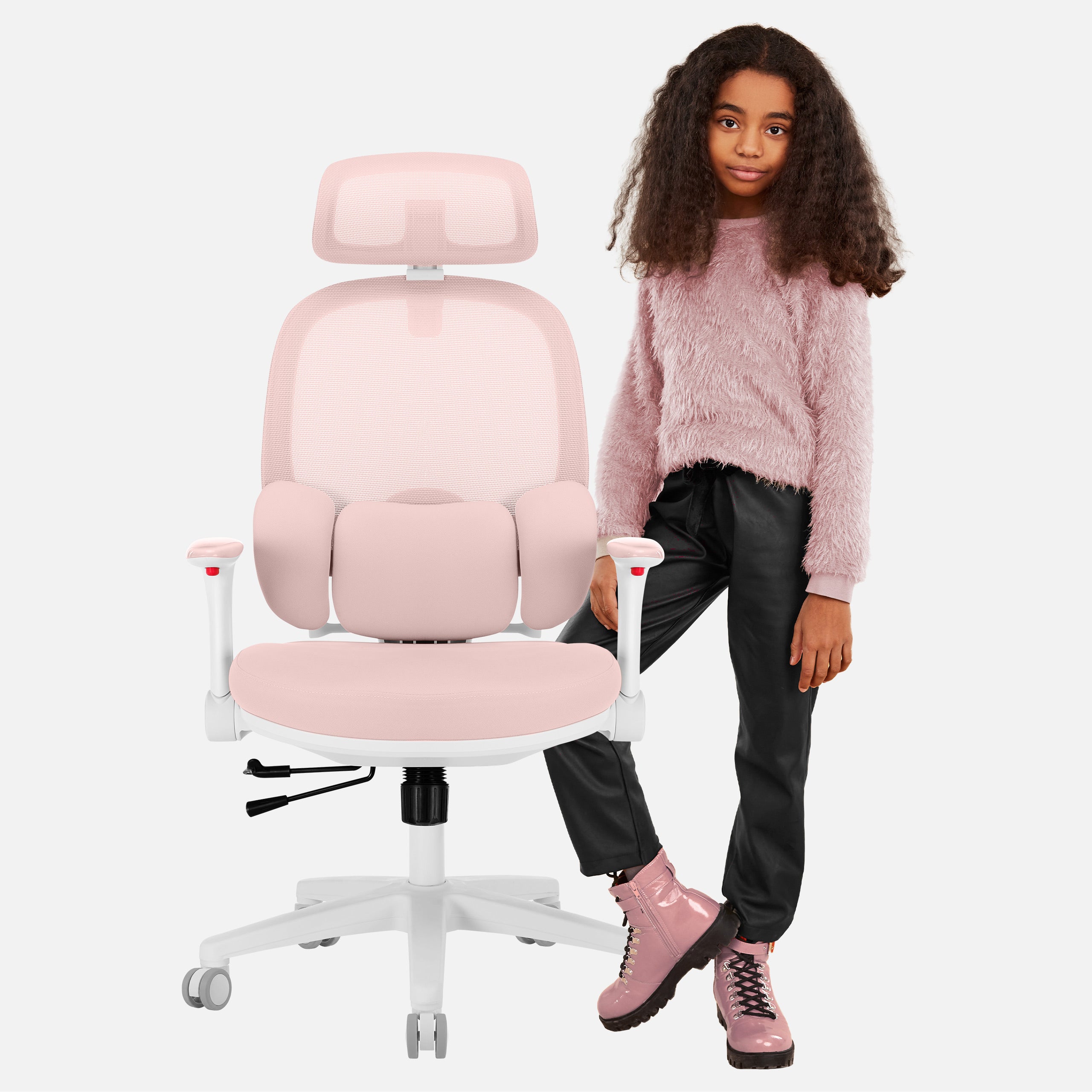 Ergonomiczny fotel dla dzieci Mark Adler Junior 6.3 Pink