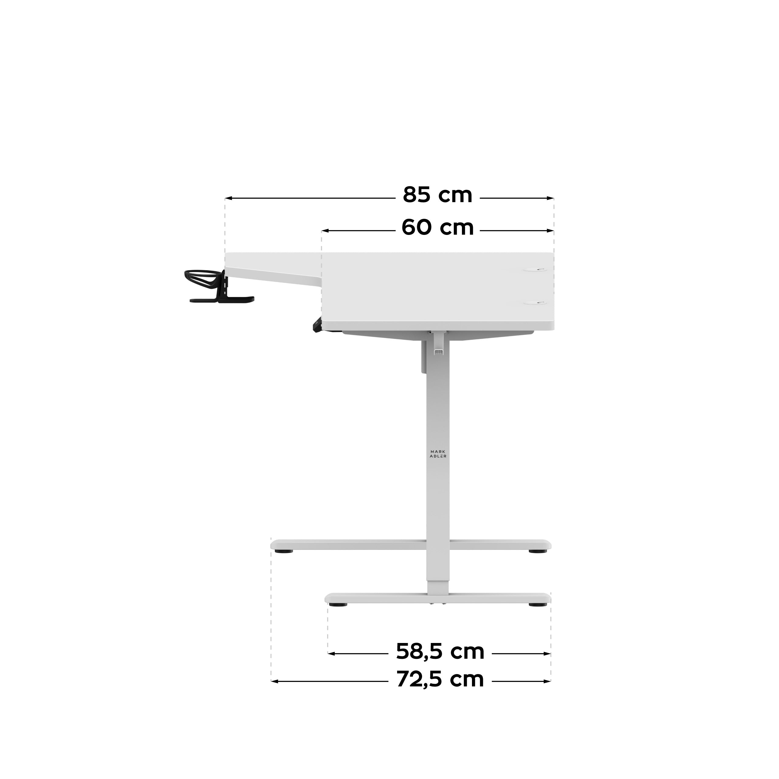Biurko elektryczne Mark Adler Leader 9.1 White 145 cm
