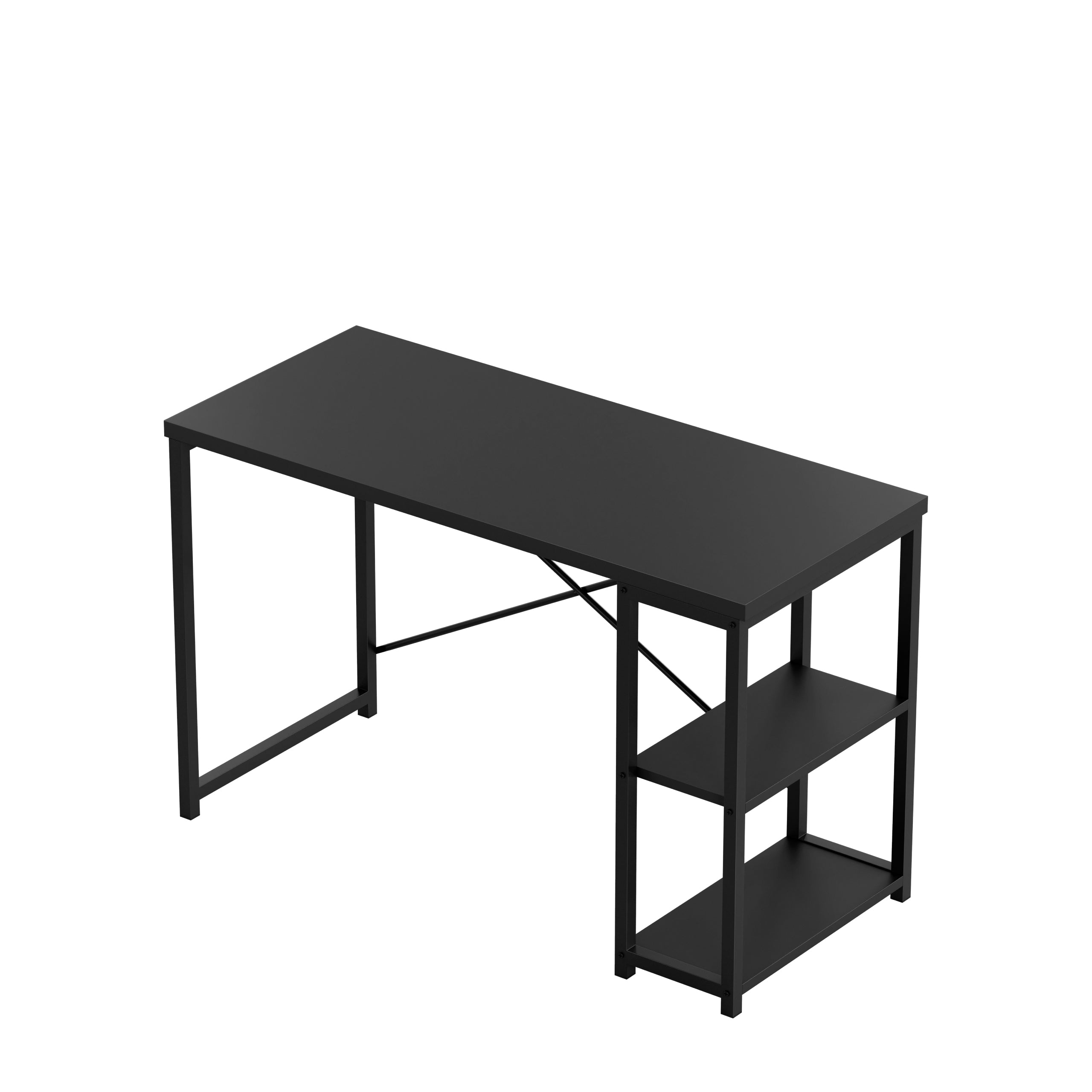 Biurko z półkami Mark Adler Leader 2.0 Black 120 cm