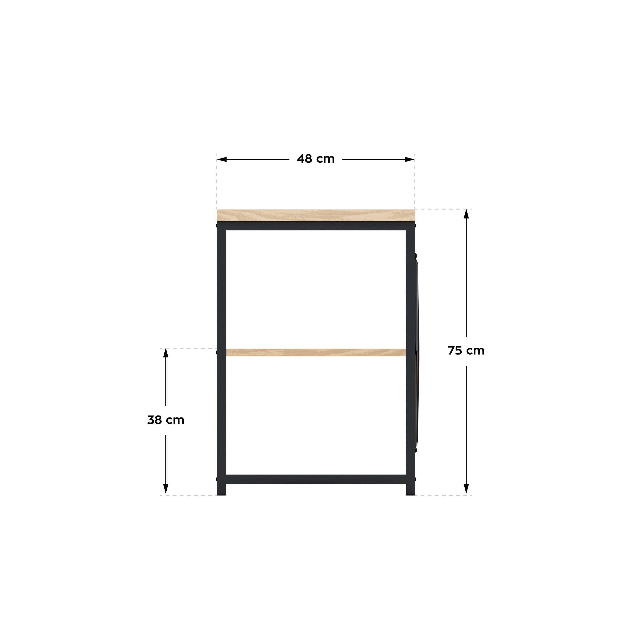 Biurko z półkami Mark Adler Leader 2.0 Craft 120 cm