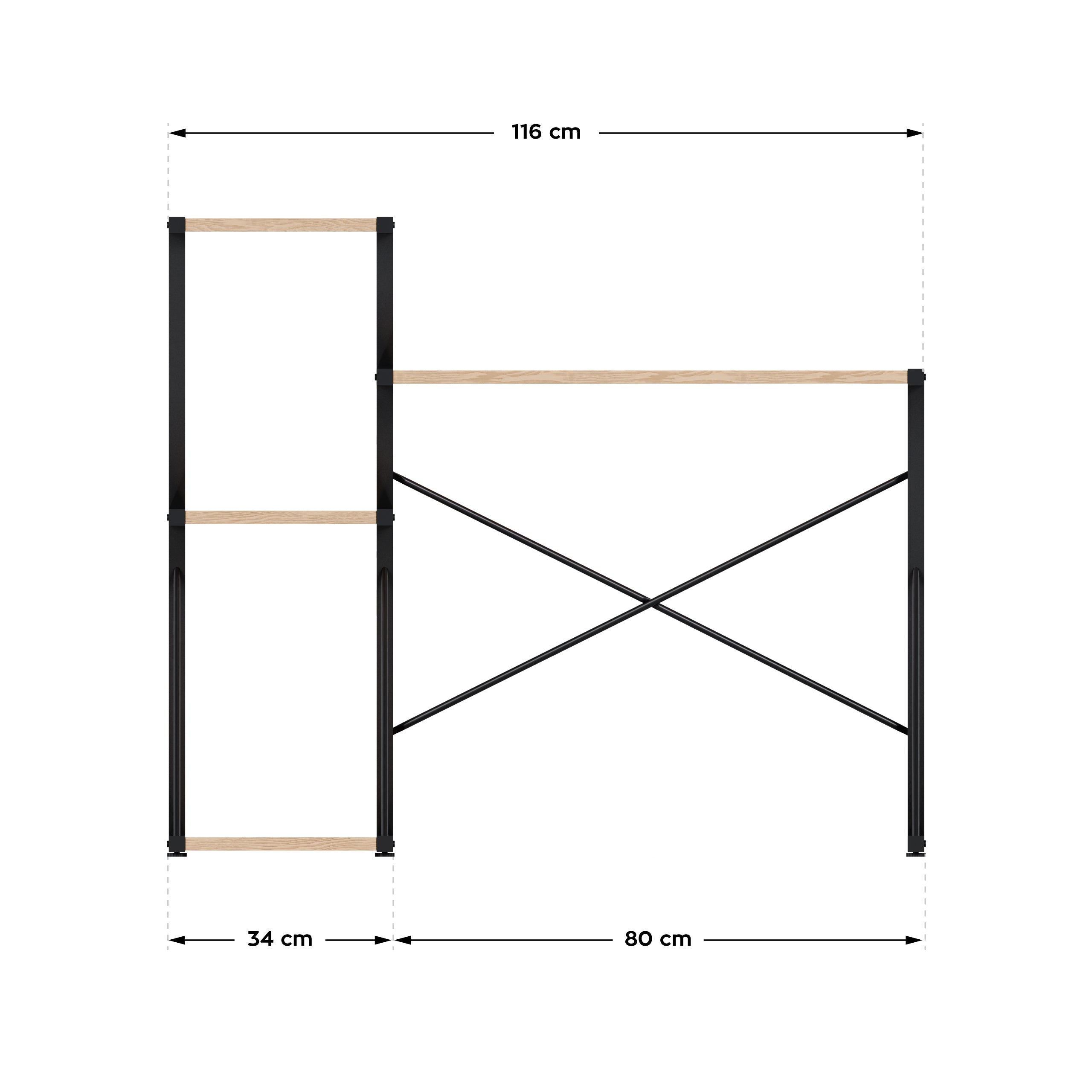 OUTLET Biurko z polkami Marek Adler Leader 3.5