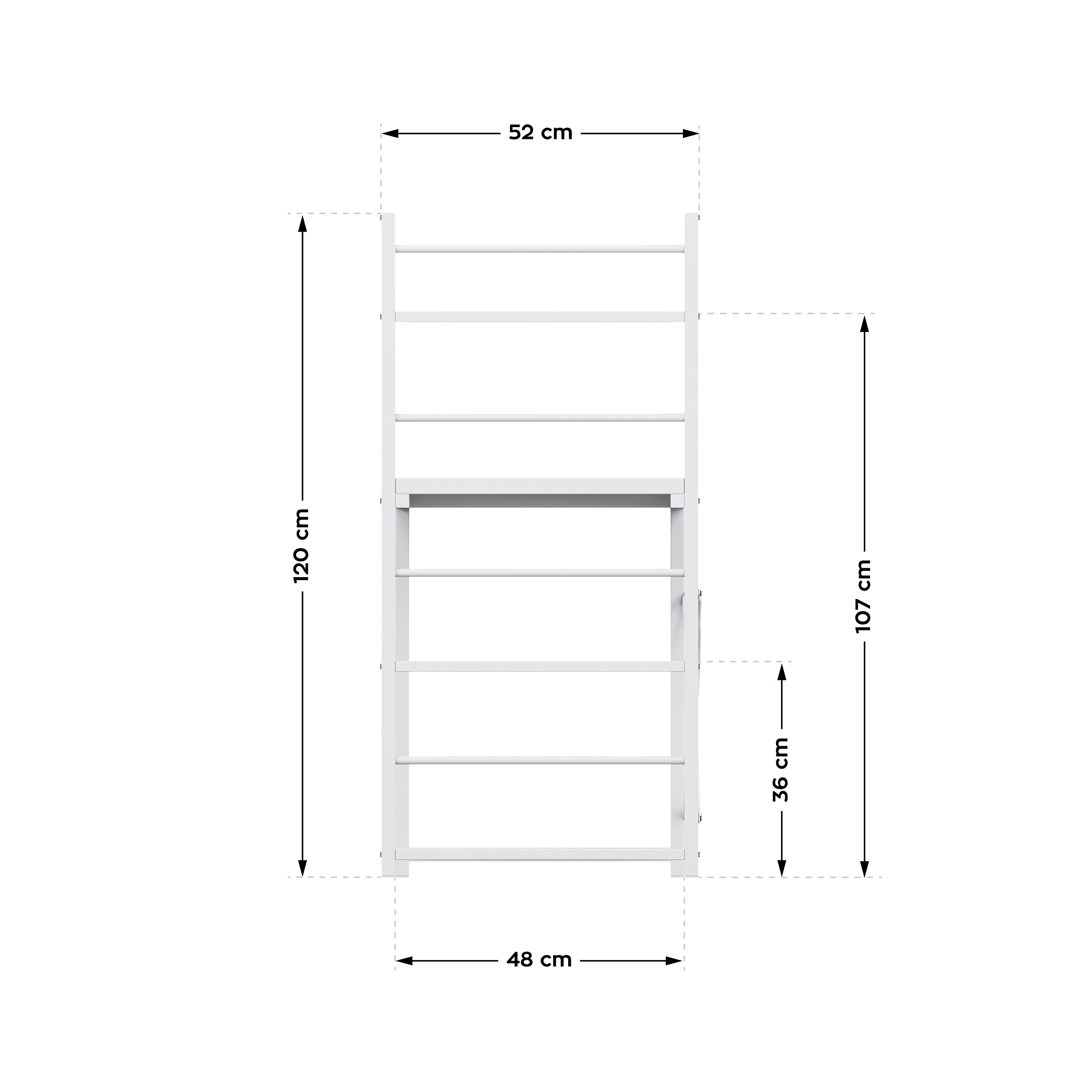 Biurko z półkami Mark Adler Leader 4.0 White 120 cm