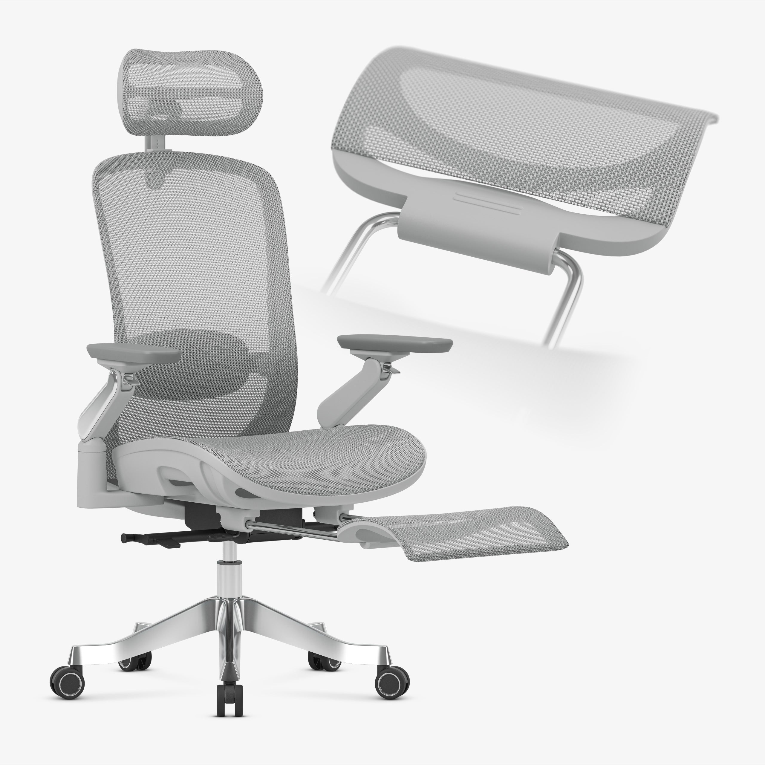 OUTLET Fotel ergonomiczny z masażem Mark Adler Leadpro 8.7 Grey