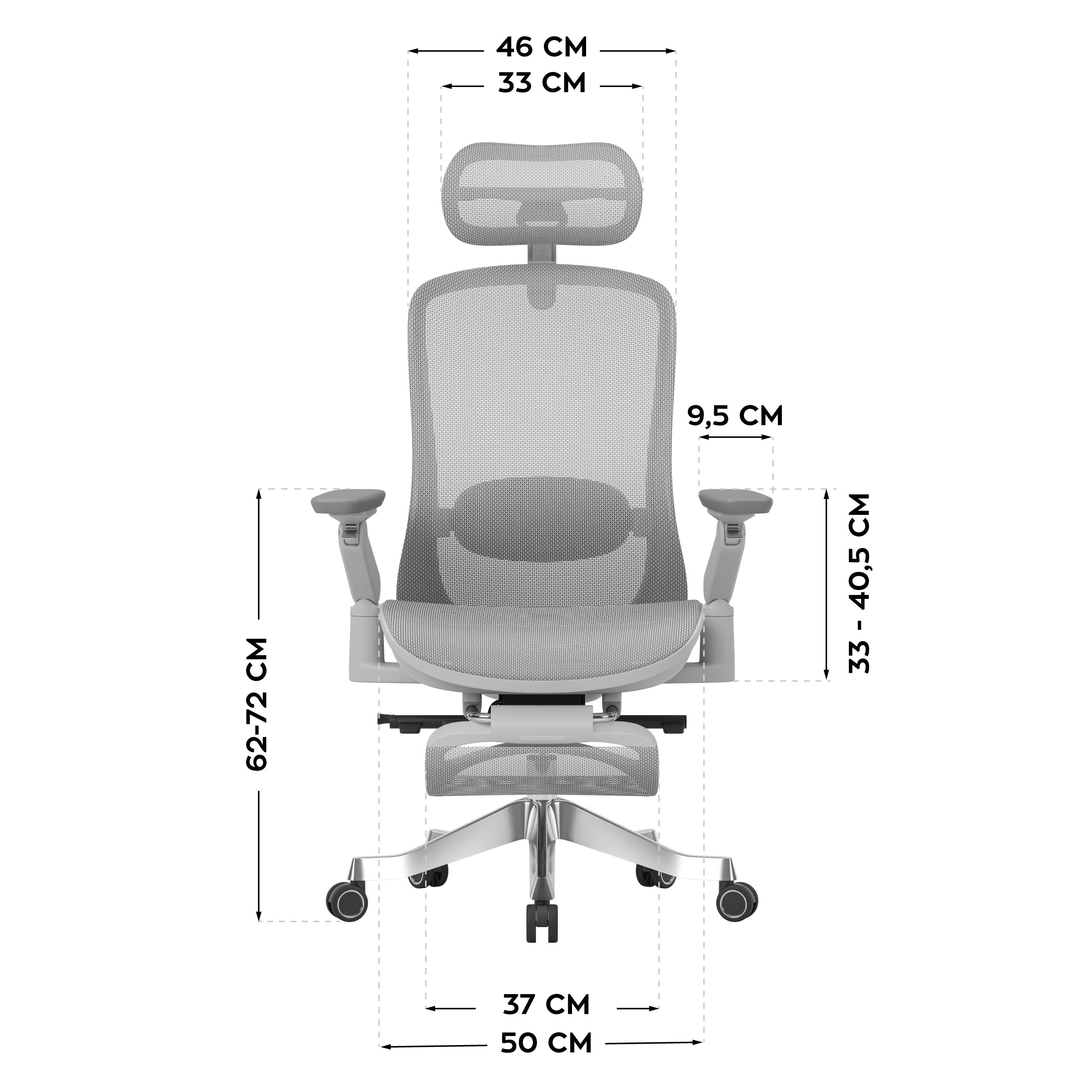 OUTLET Fotel ergonomiczny z masażem Mark Adler Leadpro 8.7 Grey