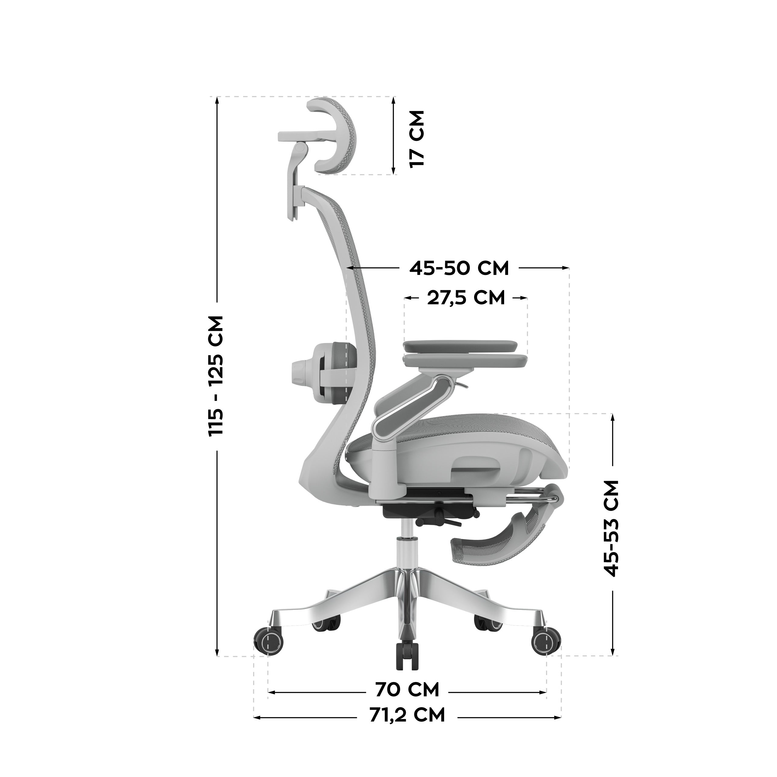OUTLET Fotel ergonomiczny z masażem Mark Adler Leadpro 8.7 Grey