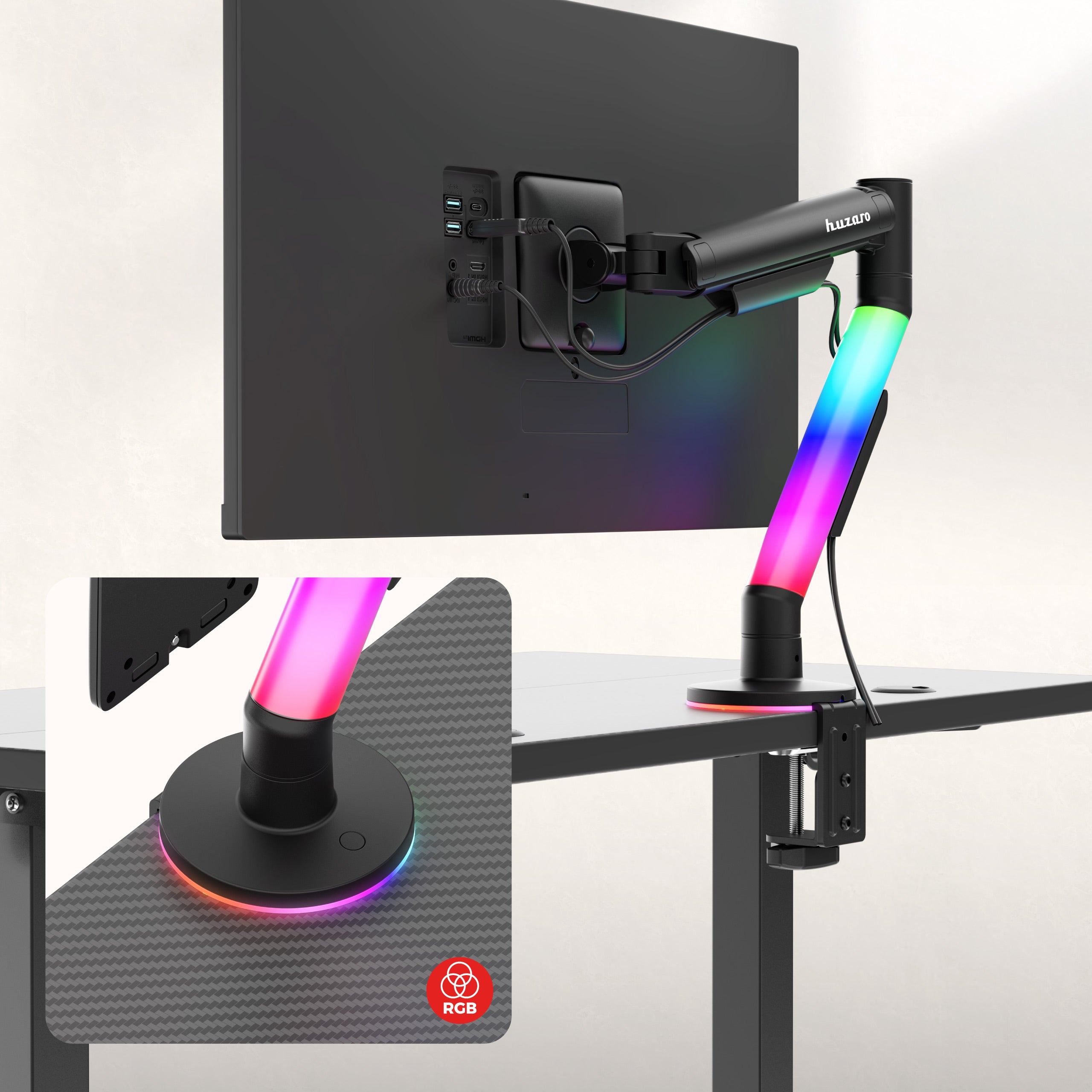 Uchwyt do monitora regulowany Huzaro Motion 1.6