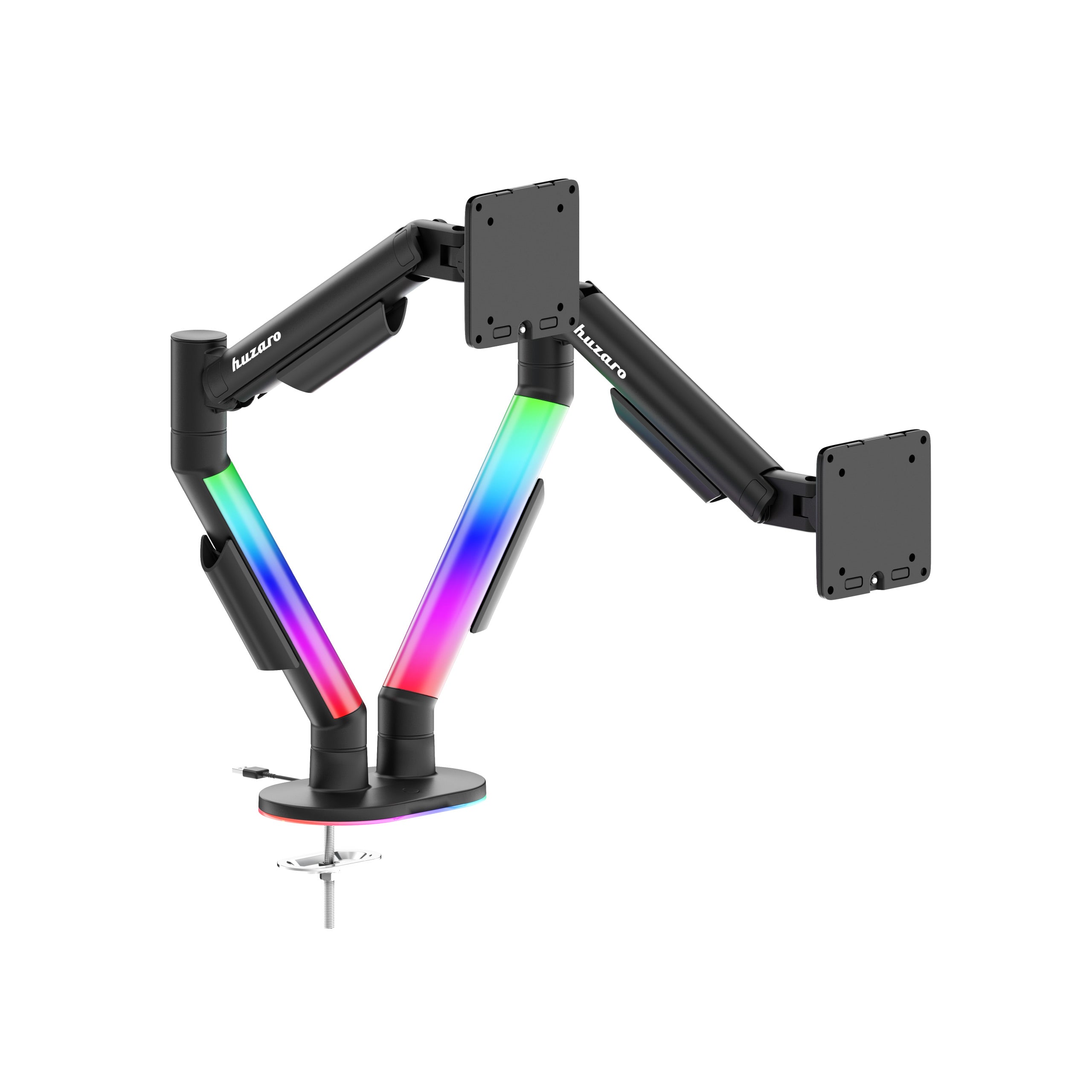 Uchwyt do biurka na 2 monitory Huzaro Motion 2.6 RGB