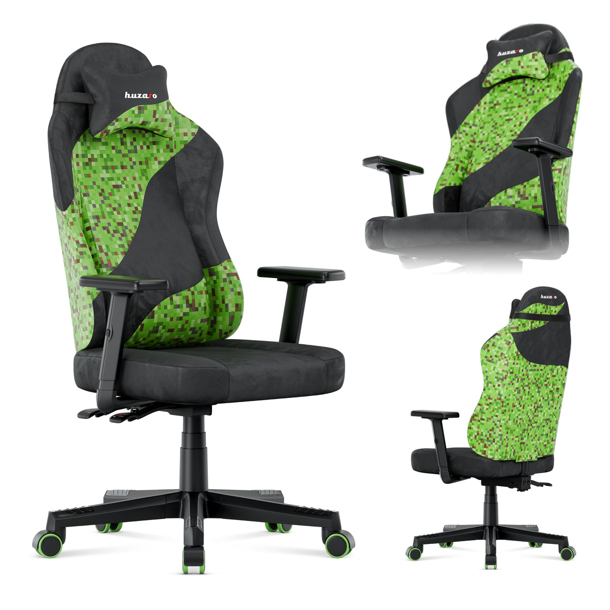 Fotel gamingowy dla nastolatka Huzaro Ranger 5.7 Black PIXEL