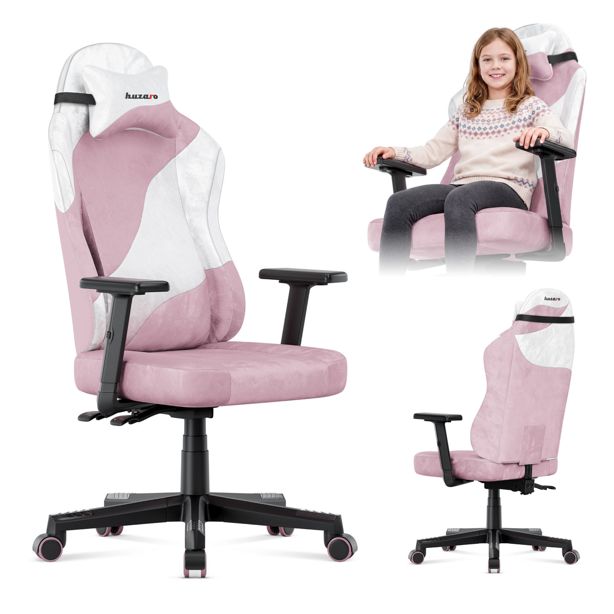 Fotel gamingowy dla nastolatka Huzaro Ranger 5.7 Lilac