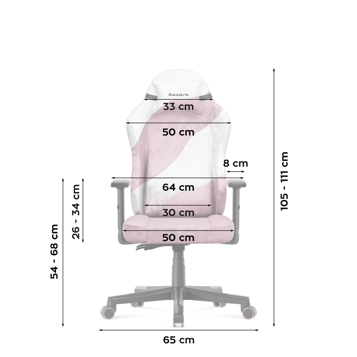 Fotel gamingowy dla nastolatka Huzaro Ranger 5.7 Lilac