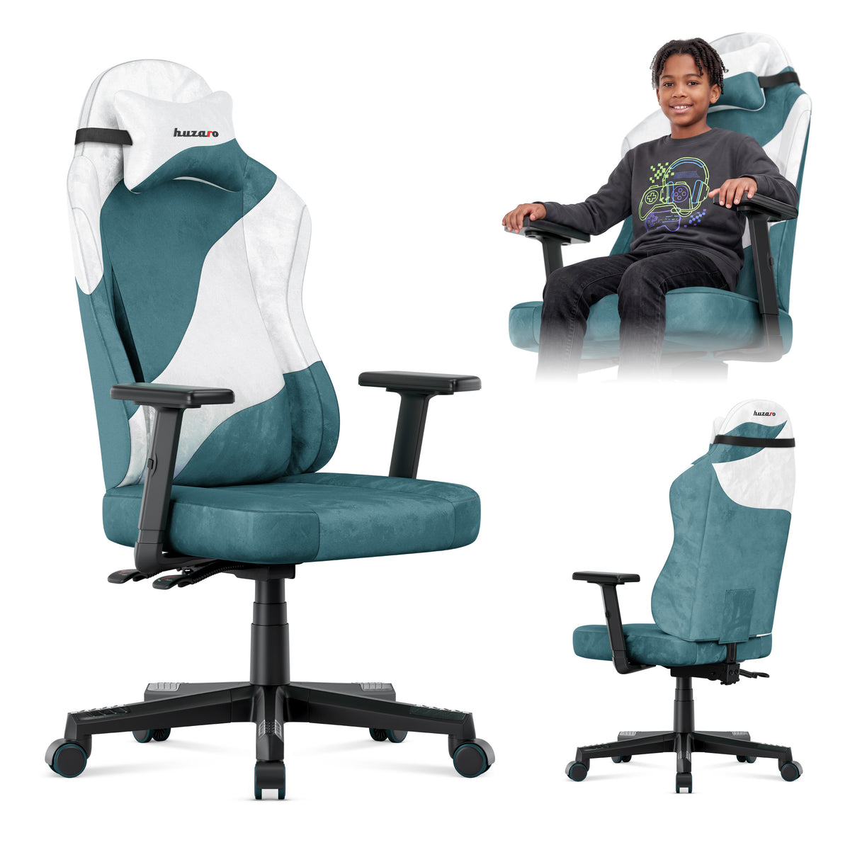Fotel gamingowy dla nastolatka Huzaro Ranger 5.7 Teal