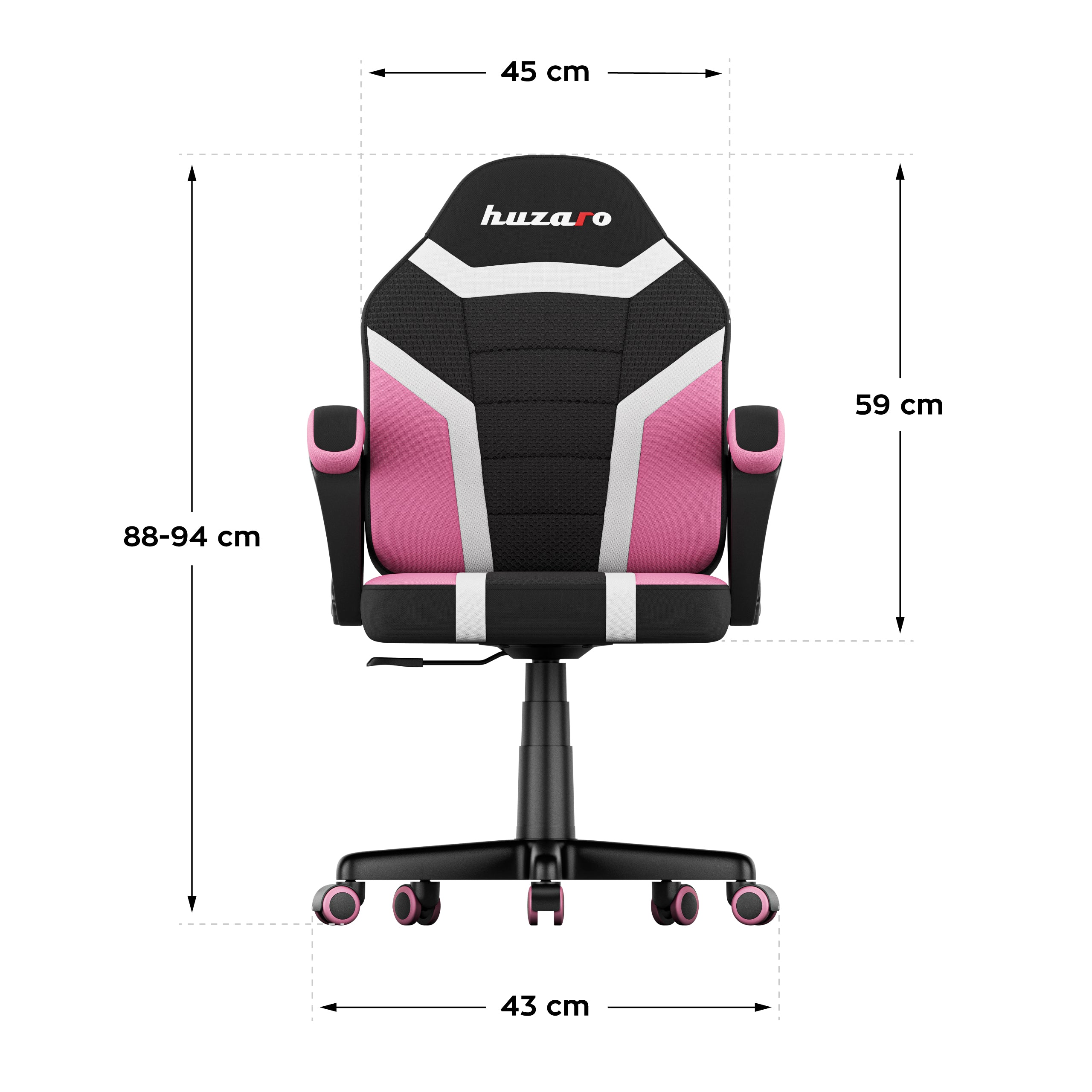 Fotel gamingowy dla dziecka HUZARO RANGER 1.0 Pink Mesh