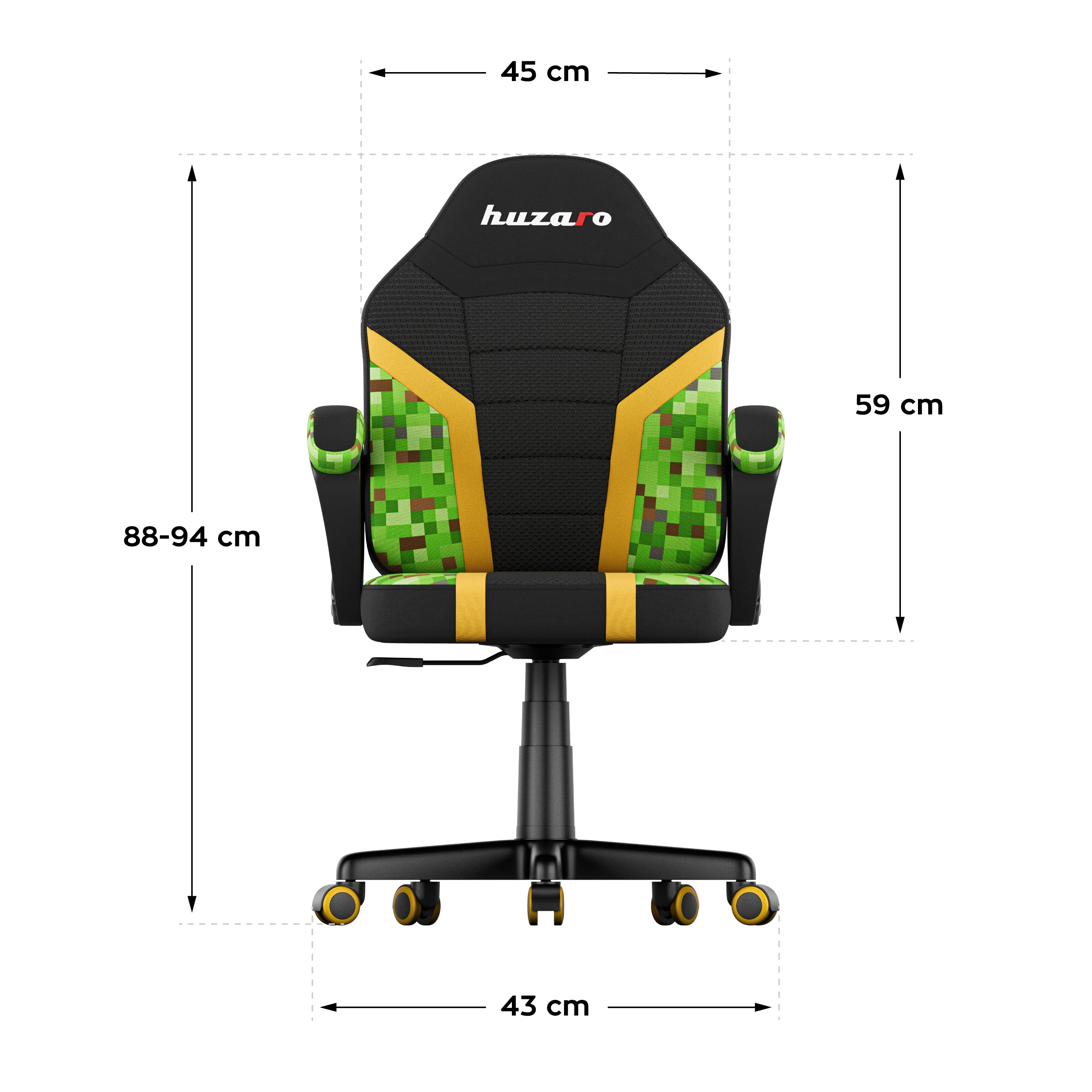 OUTLET Fotel gamingowy dla dziecka HUZARO RANGER 1.0 Pixel Mesh