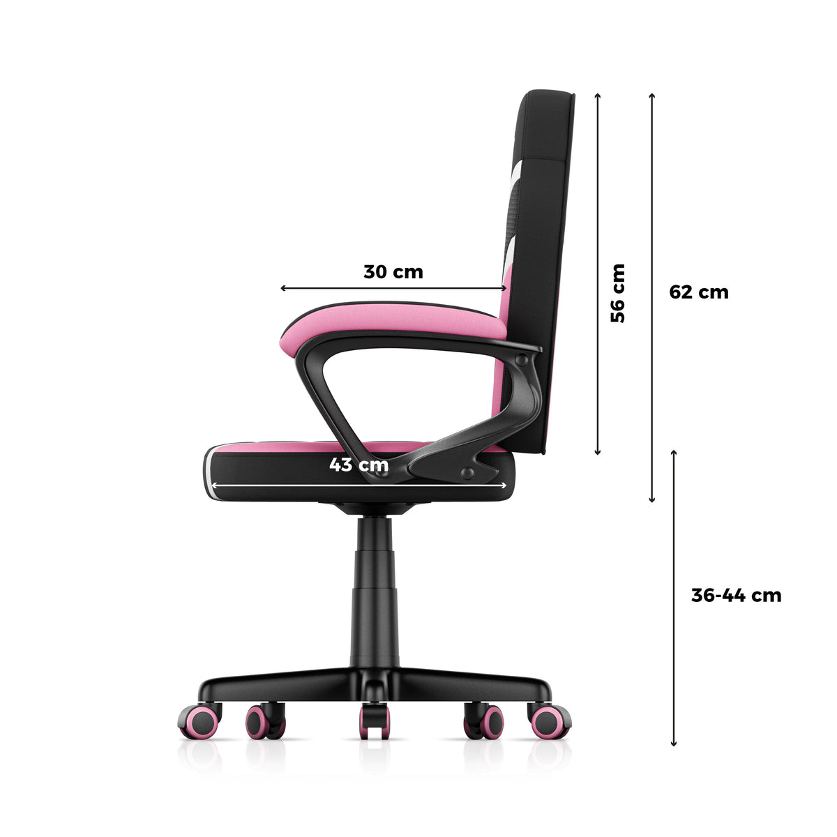 Fotel gamingowy dla dziecka HUZARO RANGER 1.0 Pink Mesh