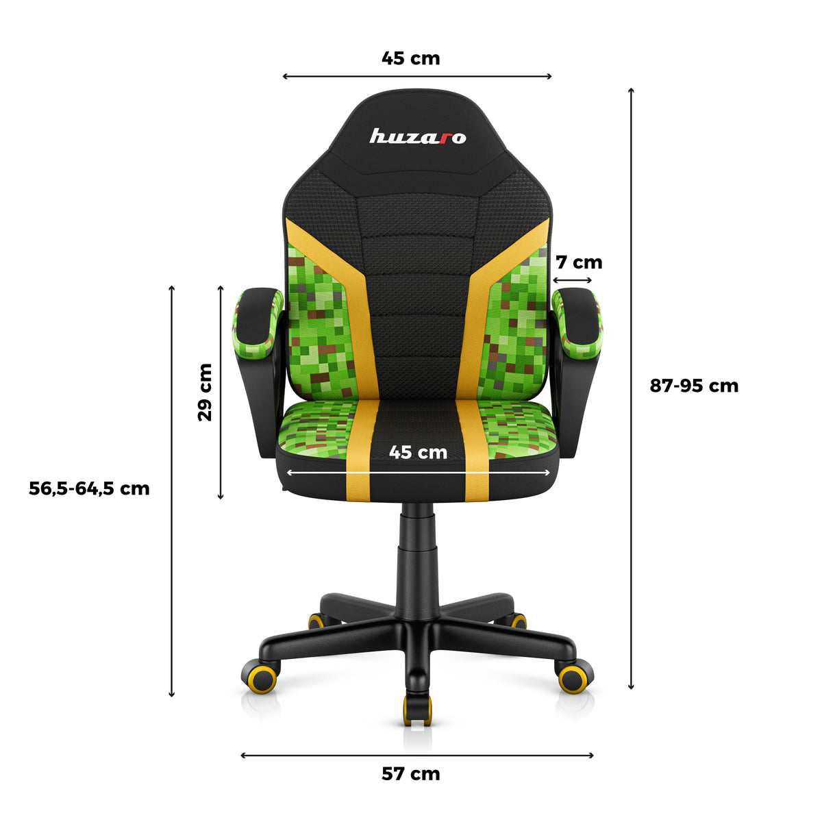 Fotel gamingowy dla dziecka HUZARO RANGER 1.0 Pixel Mesh