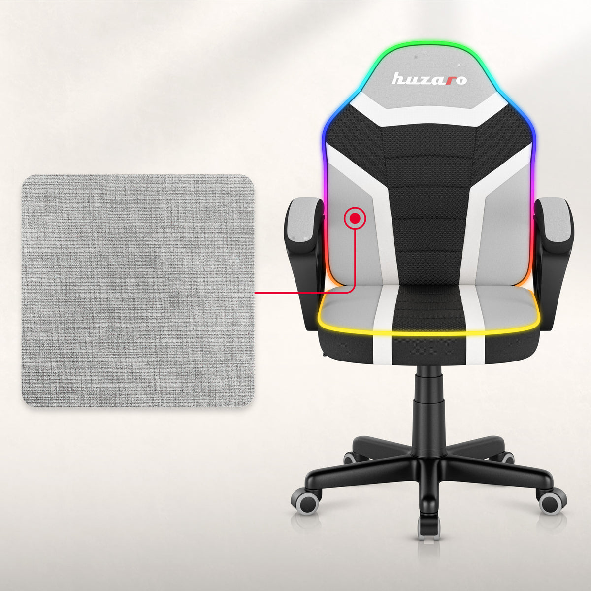 Fotel gamingowy dla dziecka Huzaro Ranger 1.0 RGB