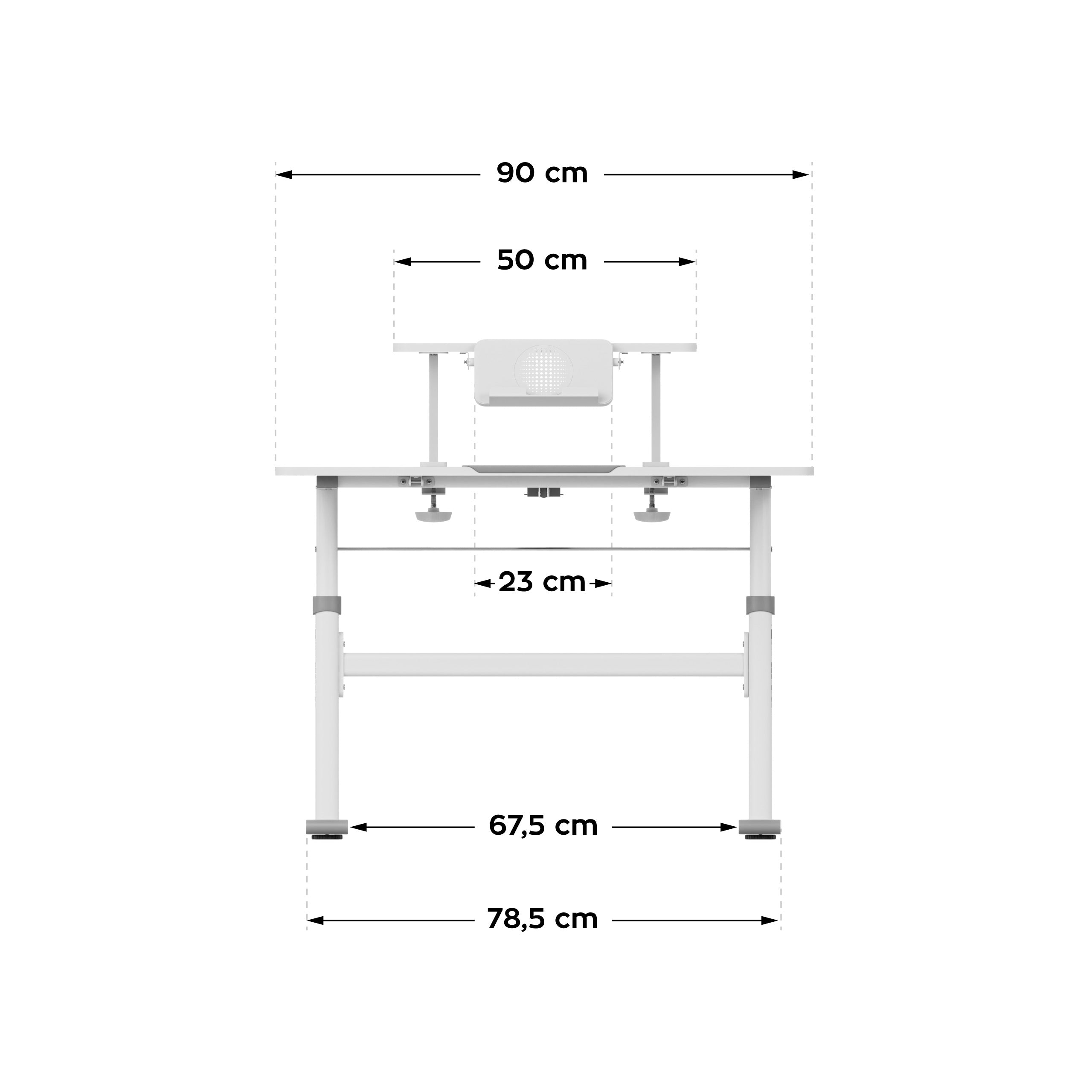 OUTLET Biurko dziecięce regulowane Mark Adler Study 3.7 Grey