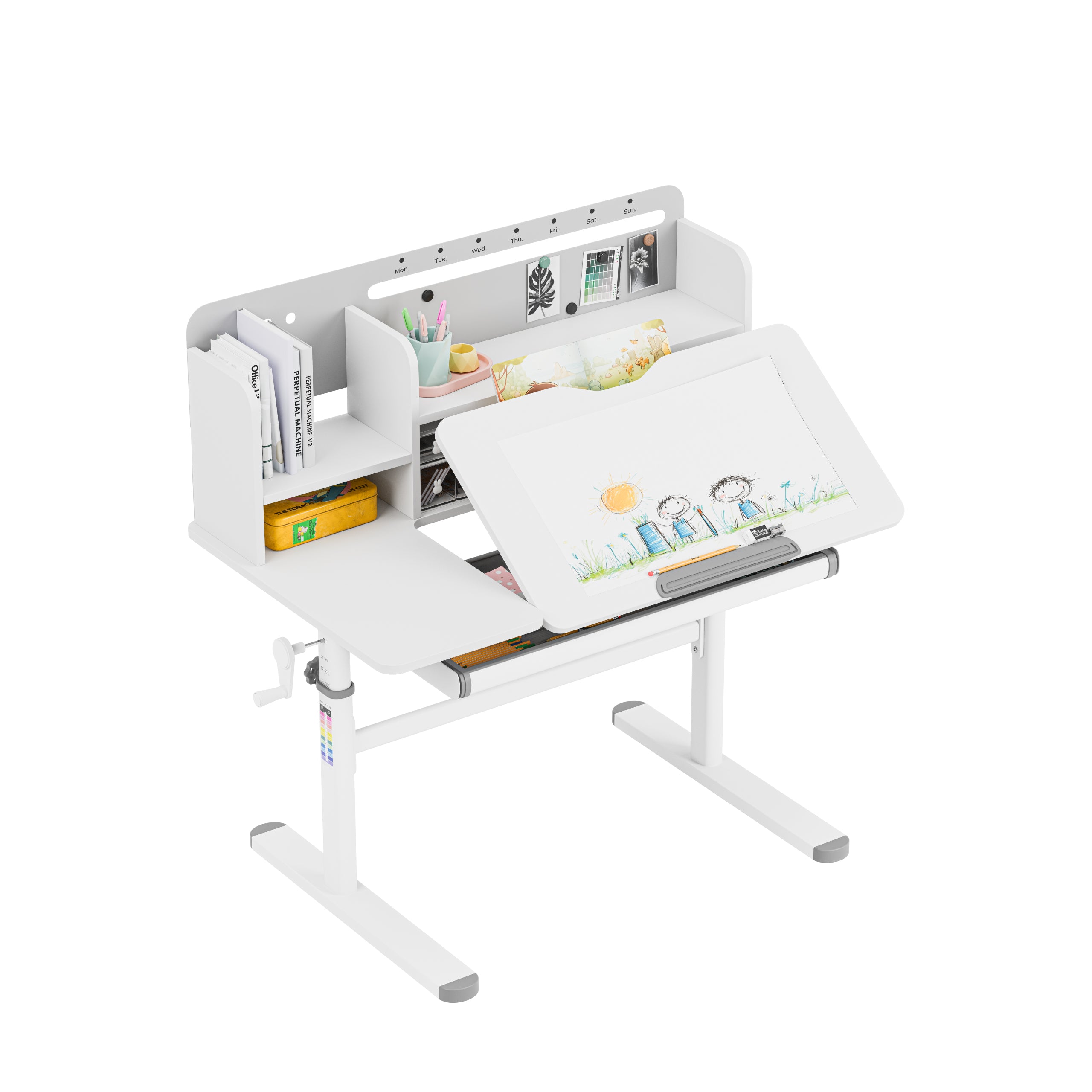 OUTLET Biurko dla dzieci Mark Adler Study 5.7 Grey 100 cm