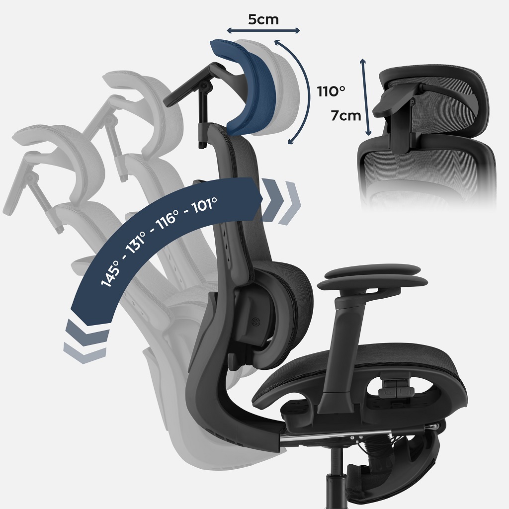 Ergonomiczna konstrukcja fotela Mark Adler Visioner
