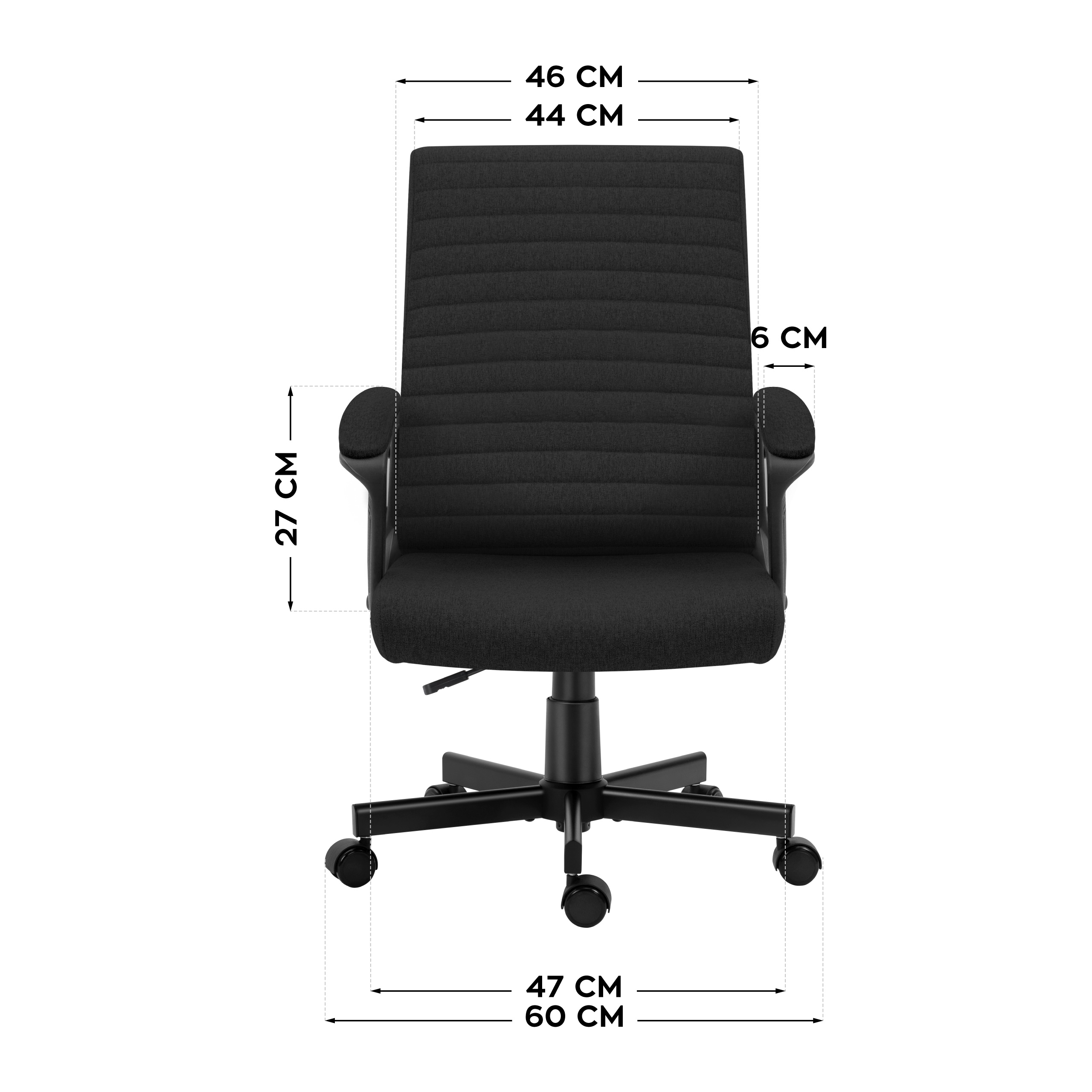 Wymiary fotela Mark Adler Boss 2.5 Black