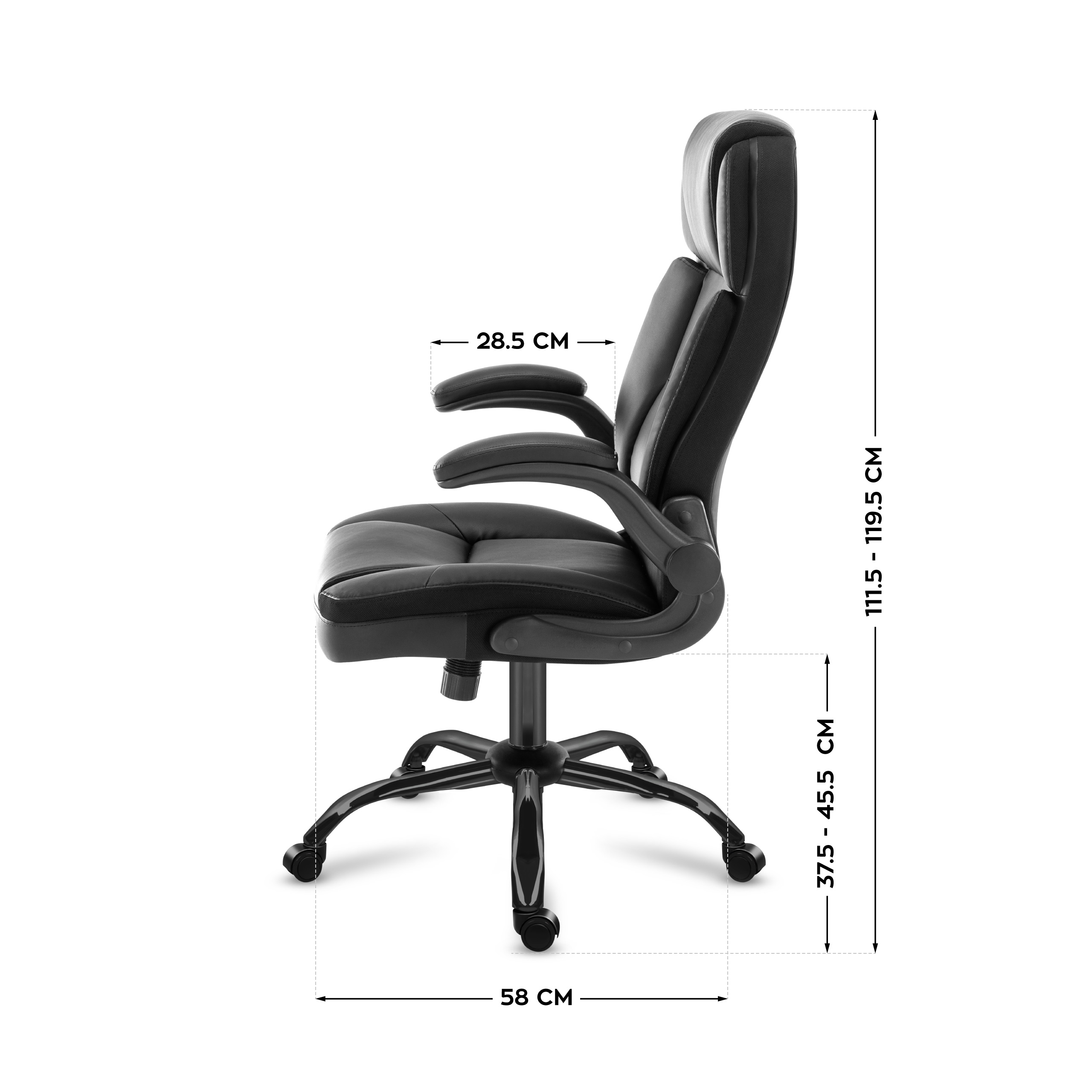 Wymiary fotela Mark Adler Boss 5.1
