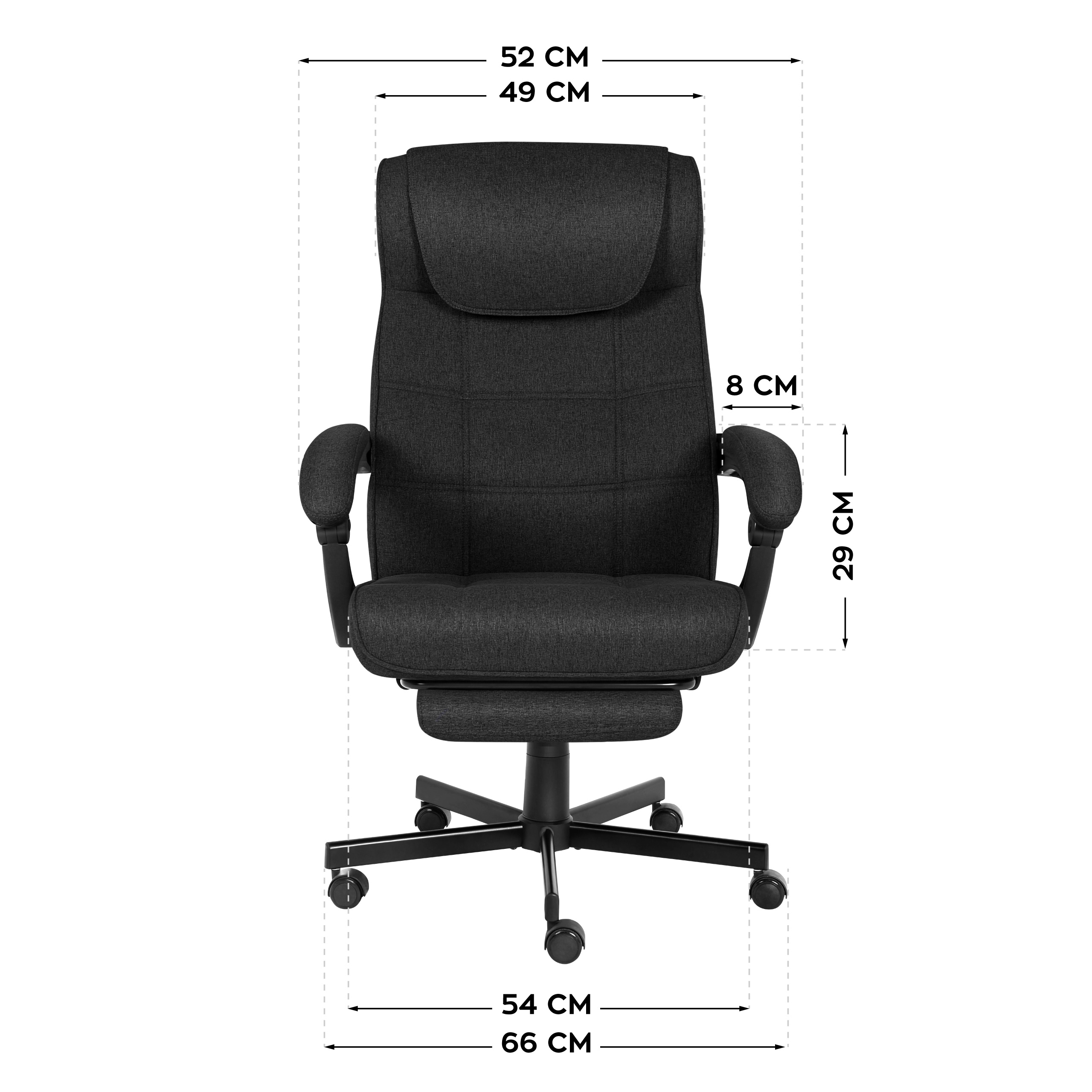 Wymiary fotela Boss 5.3