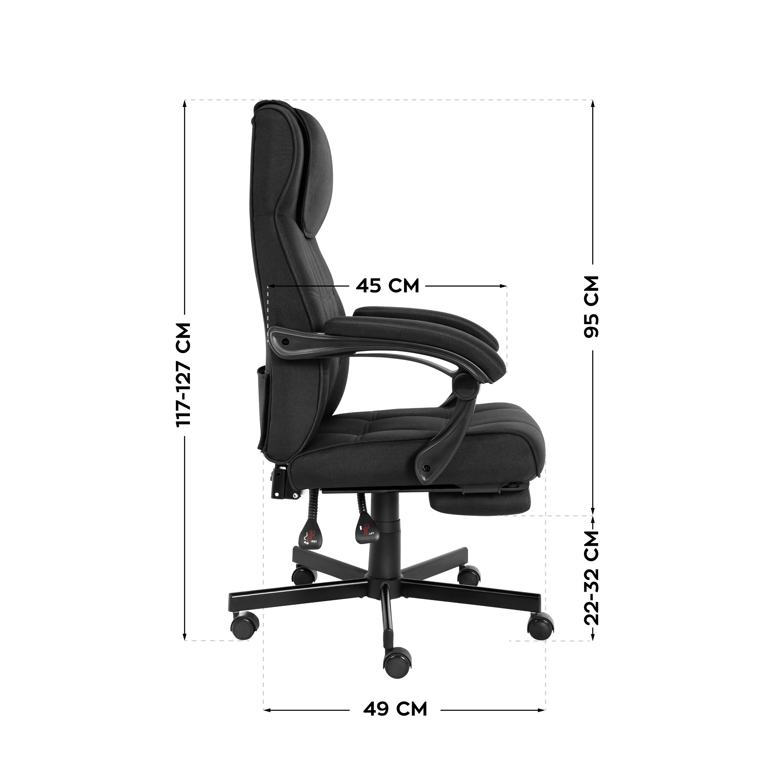 Wymiary fotela Boss 5.3