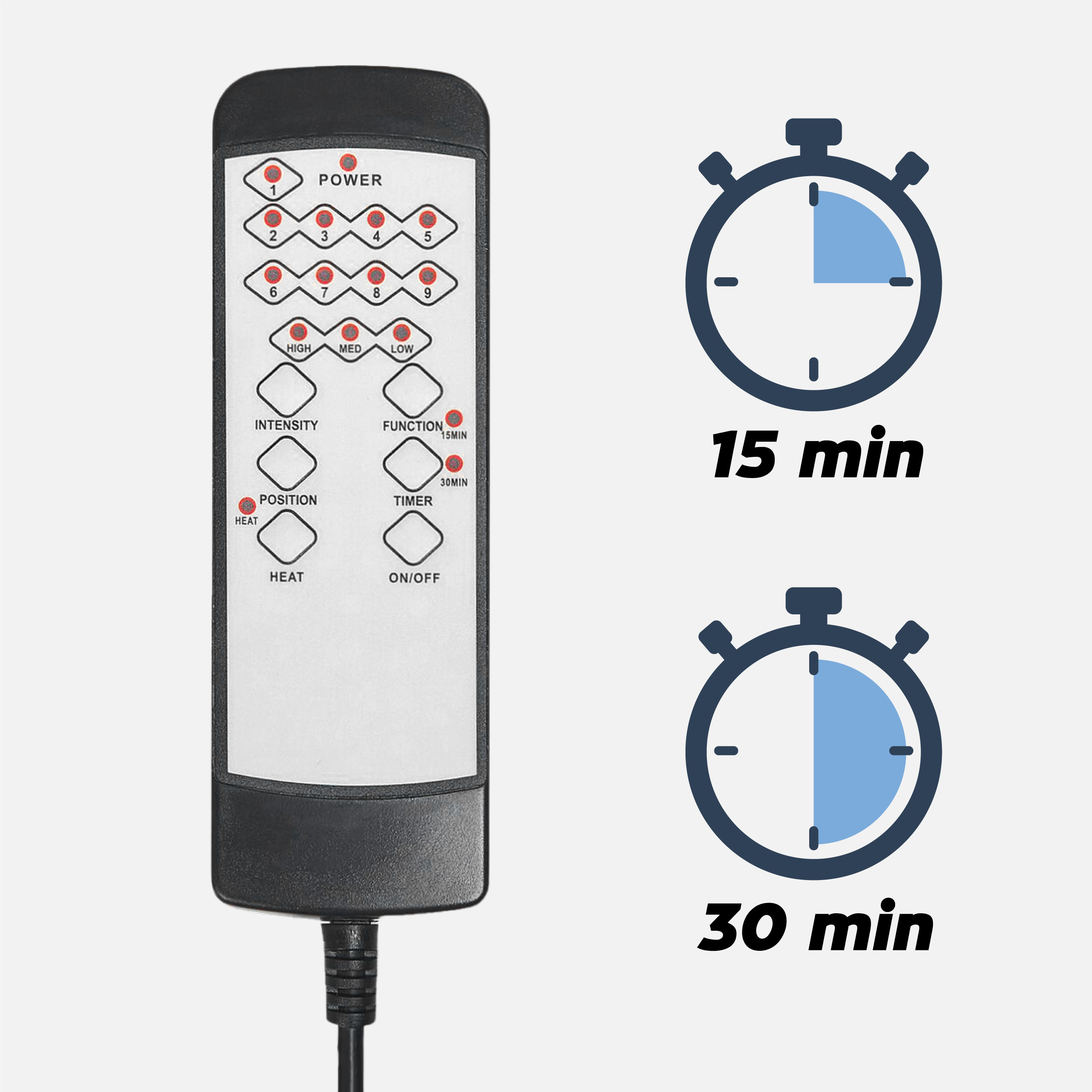 9 trybów wibracji w fotelu Boss 6.0