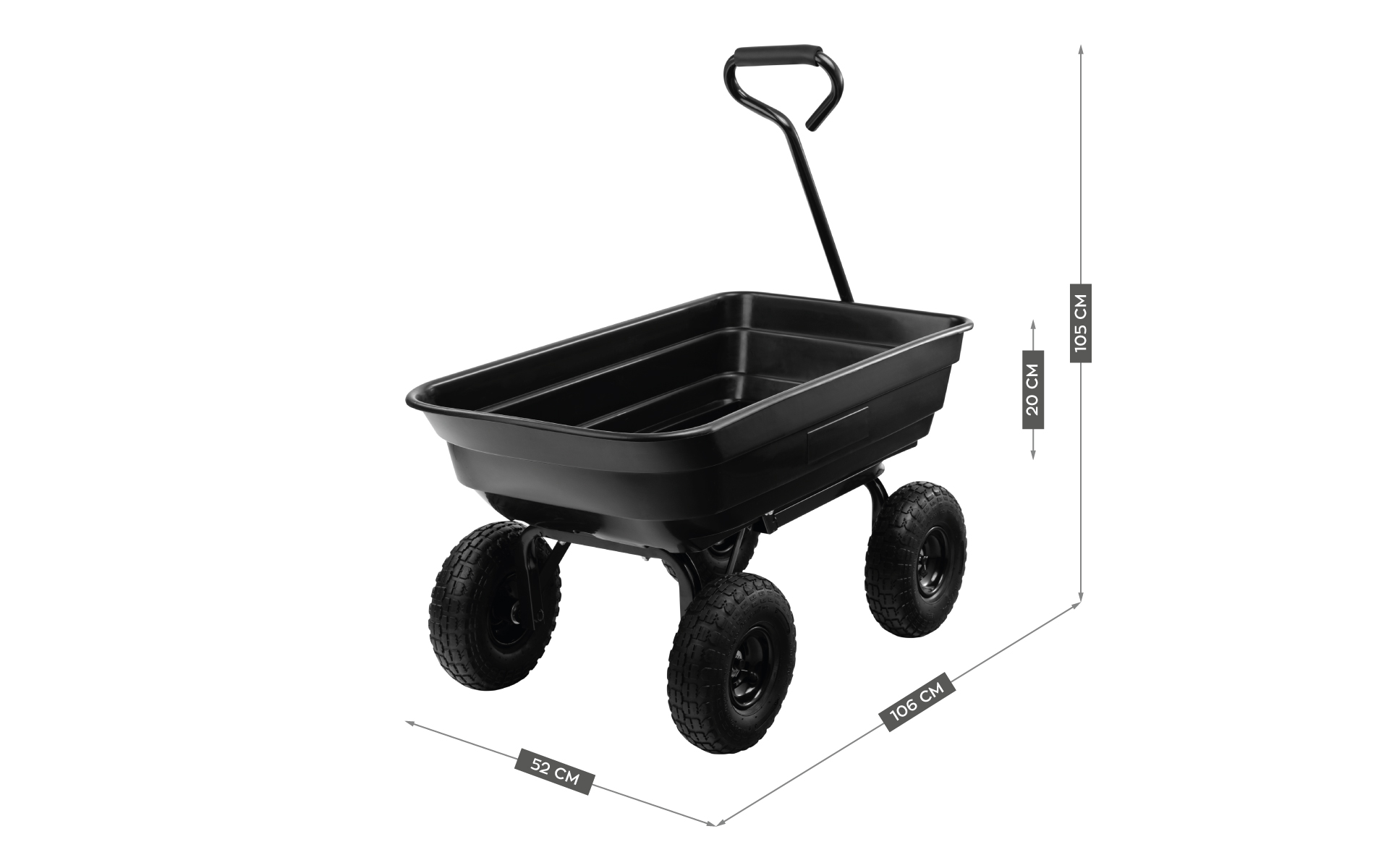 Mark Adler Cart 2.0 sodo vežimėlio matmenys