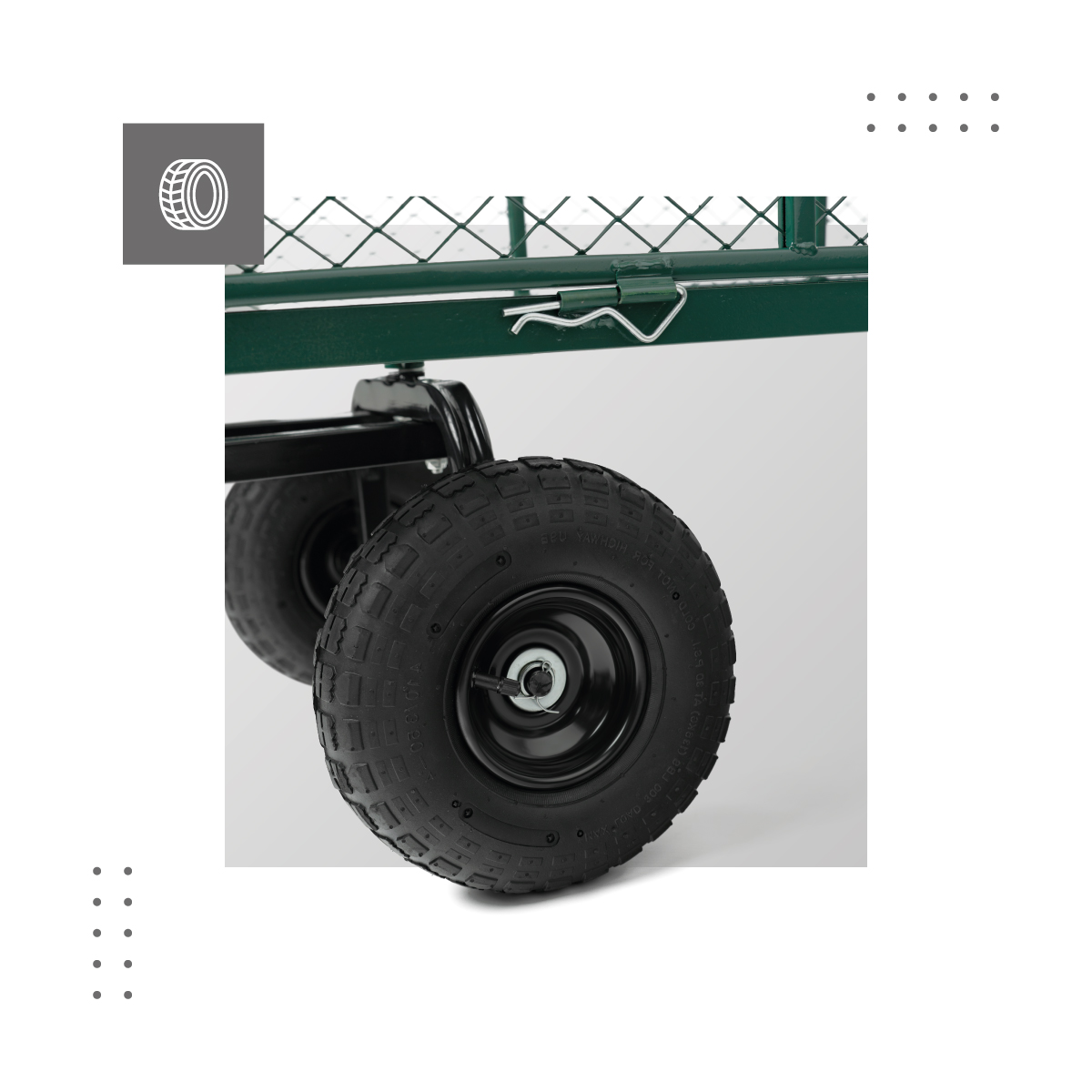 Mark Adler Cart 4.0 sodo vežimėlis su dideliais ratais