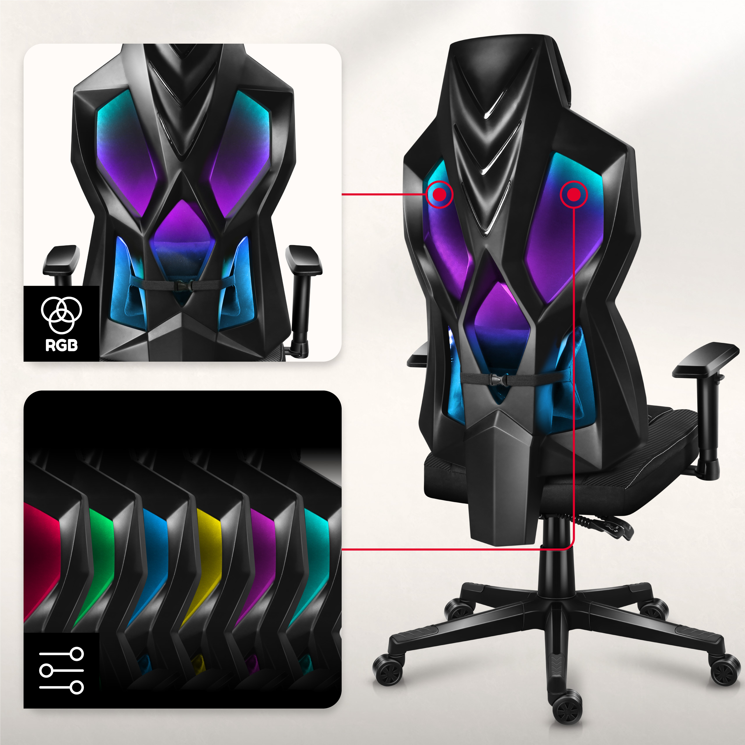Design fotela Combat 6.2