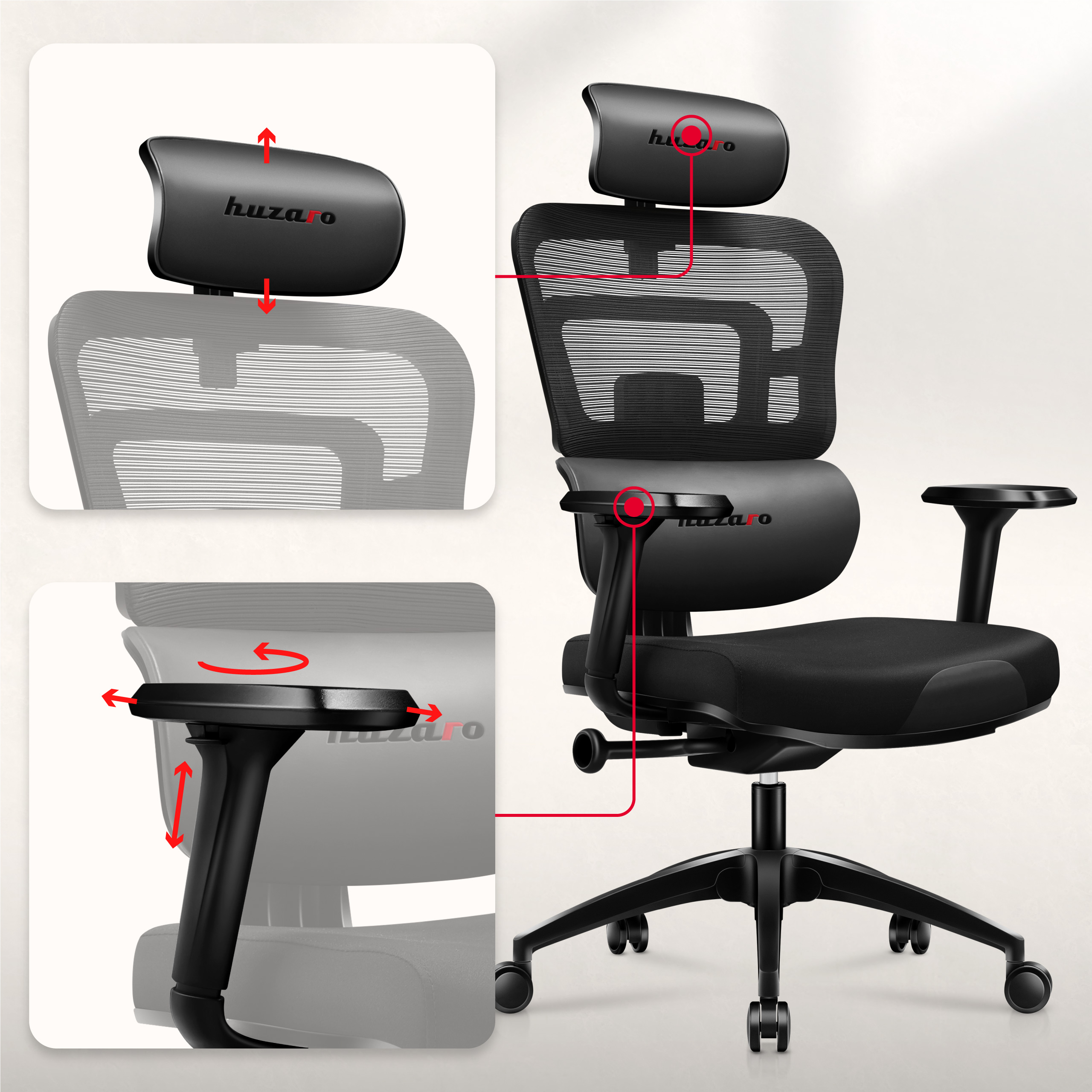 Podłokietnik fotela gamingowego Combat 7.0 Black