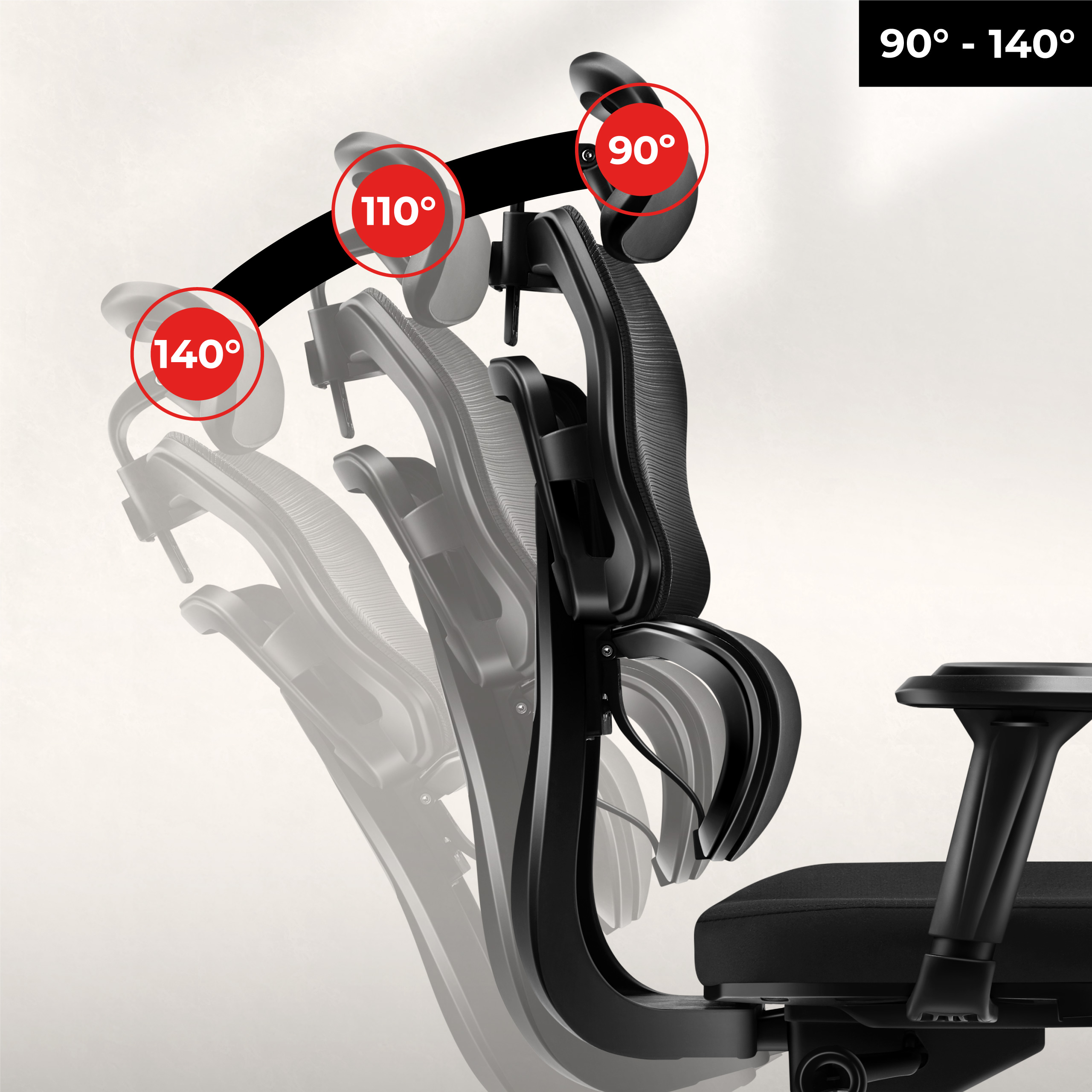 Ergonomiczne oparcie w fotelu gamingowym Huzaro Combat 7.0 Black