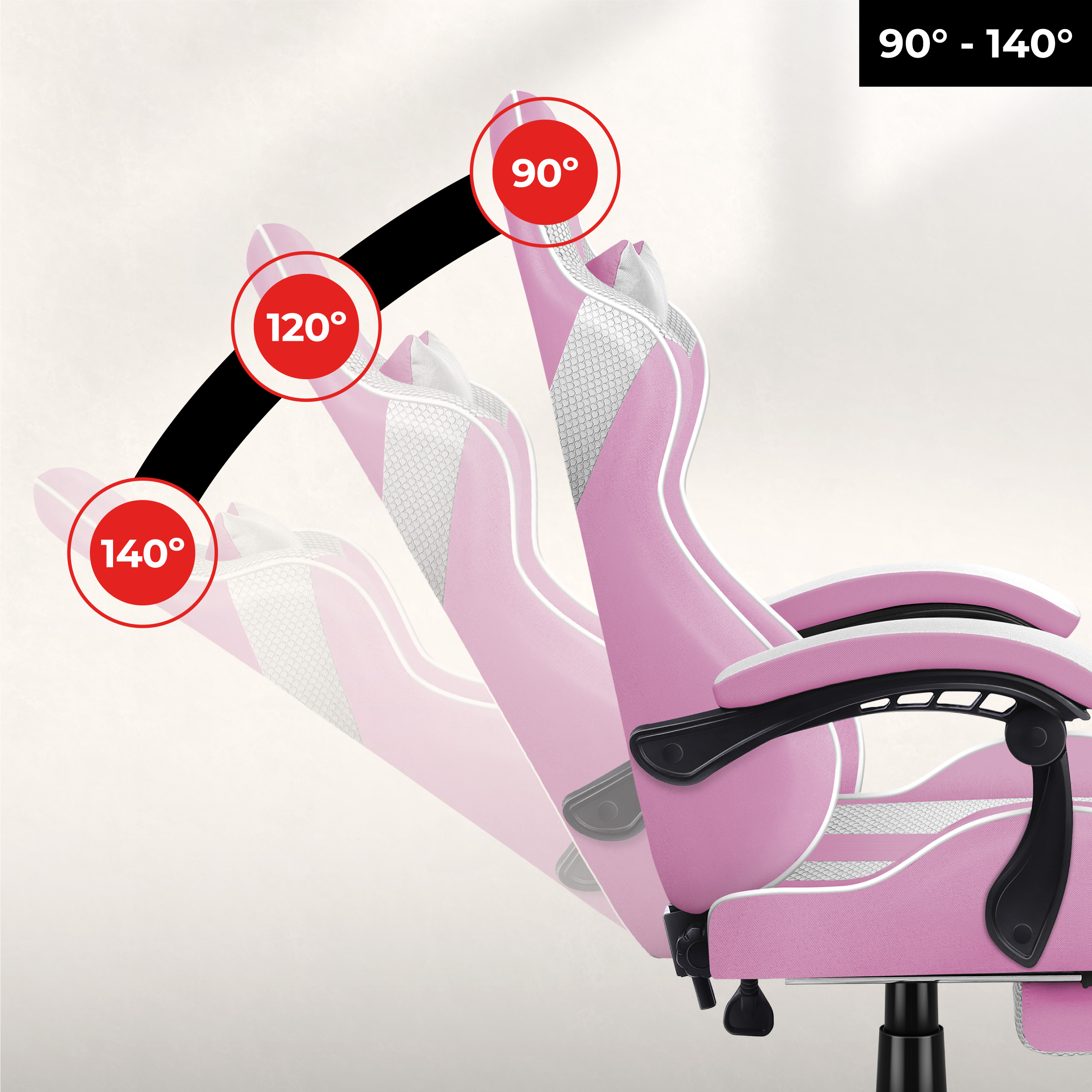 Poduszka mięśni karku do fotela Huzaro Force 4.7 Pink