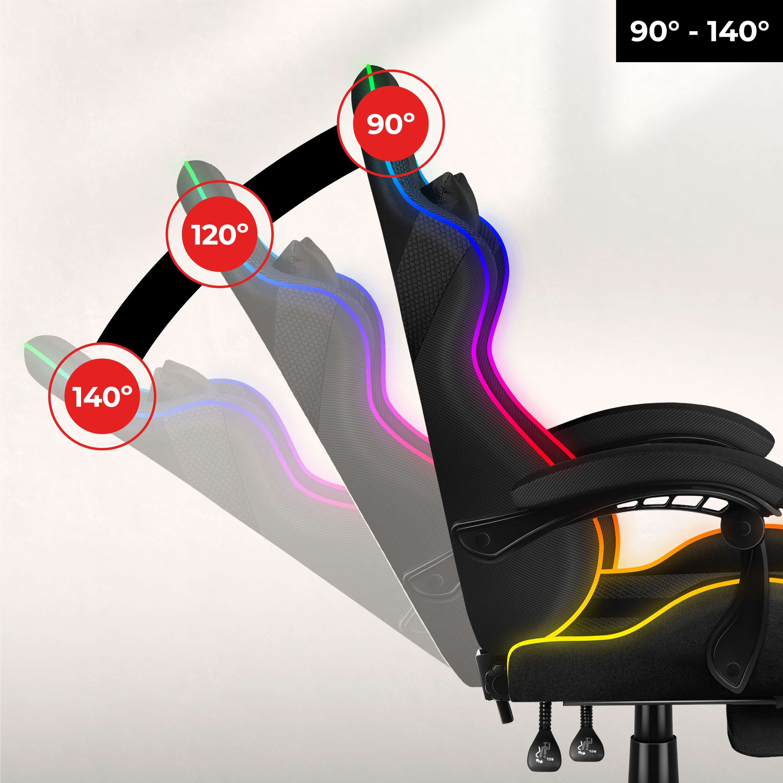 Poduszka mięśni karku do fotela Huzaro Force 4.7 RGB Mesh