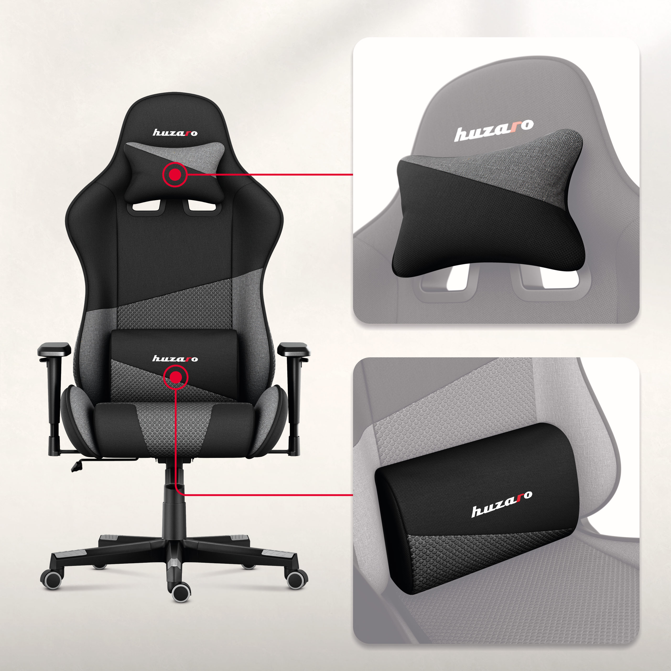 Fotel gamingowy Force 6.2 zagłówek