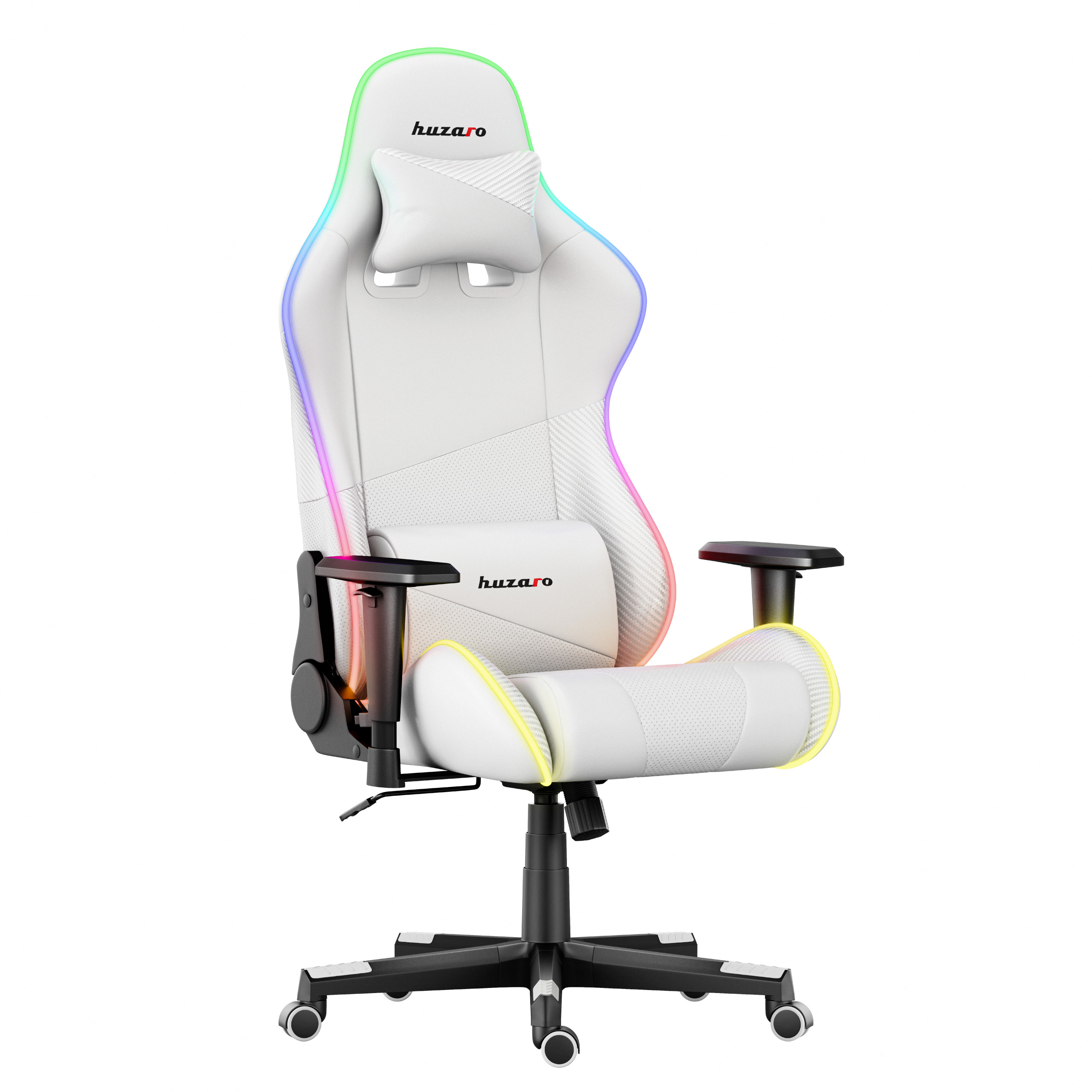 Fotel dla gracza Huzaro Force 6.2 White RBG
