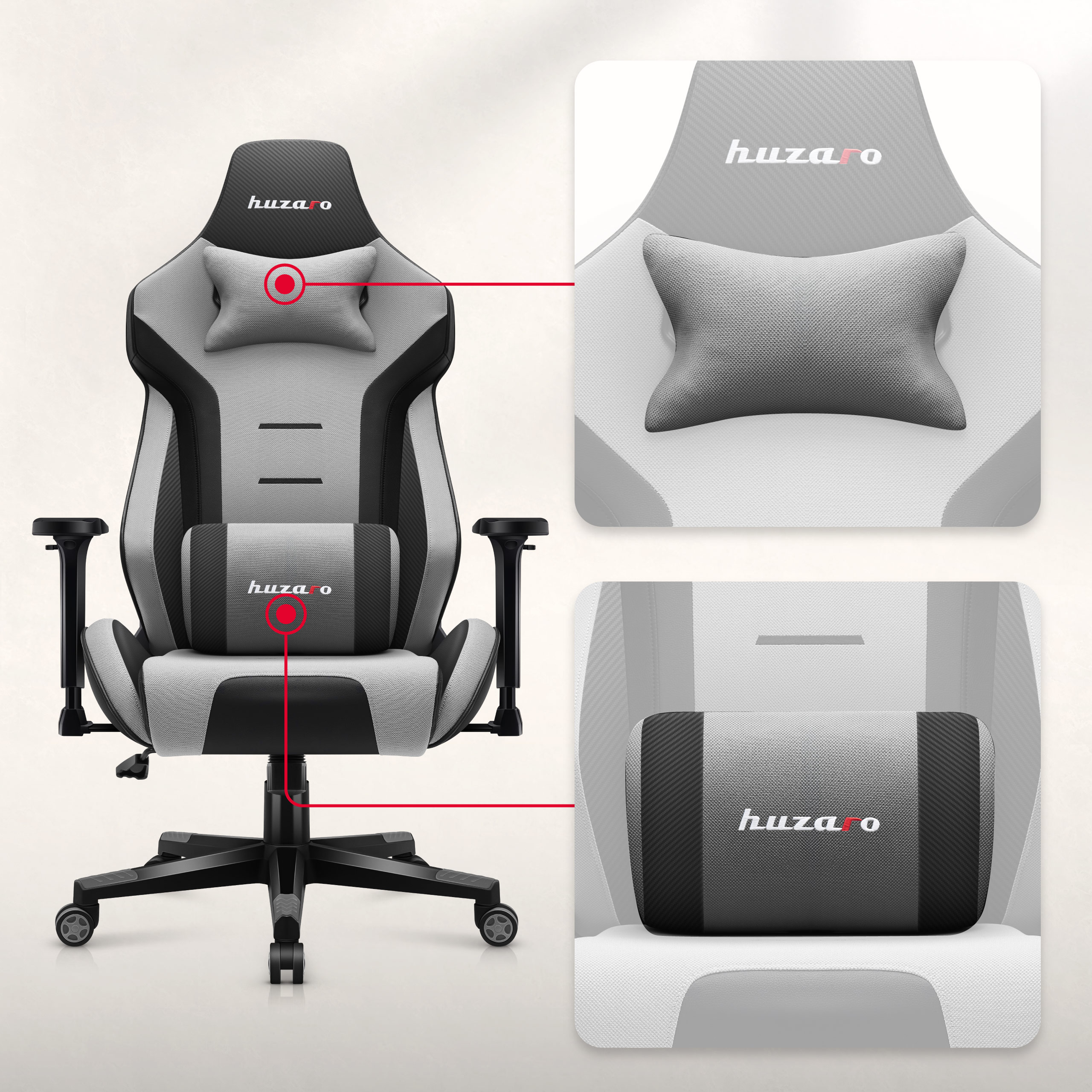 Funkcja bujania Huzaro Force 7.6 Grey