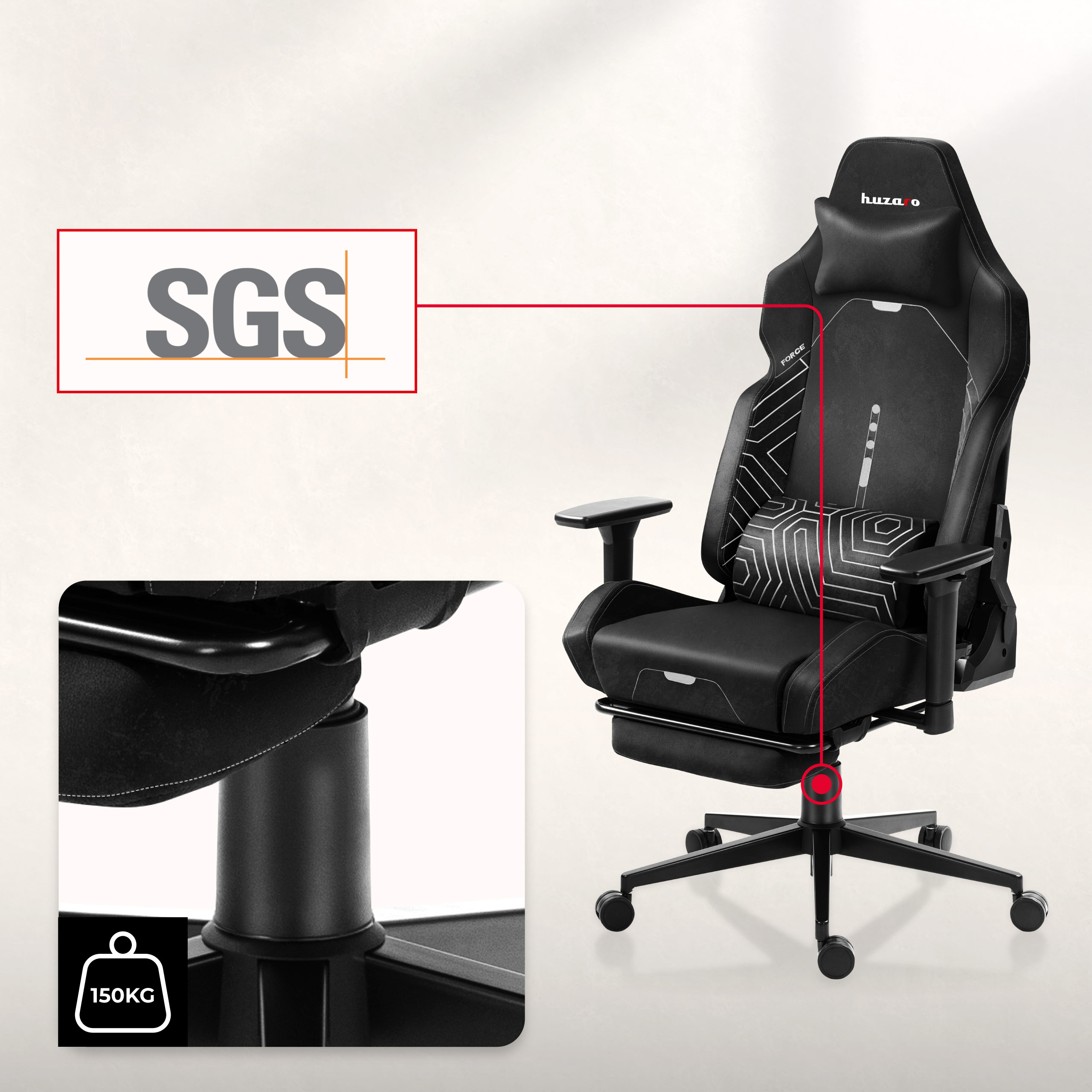 Fotel gamingowy Force 6.2 z regulacją podparcia