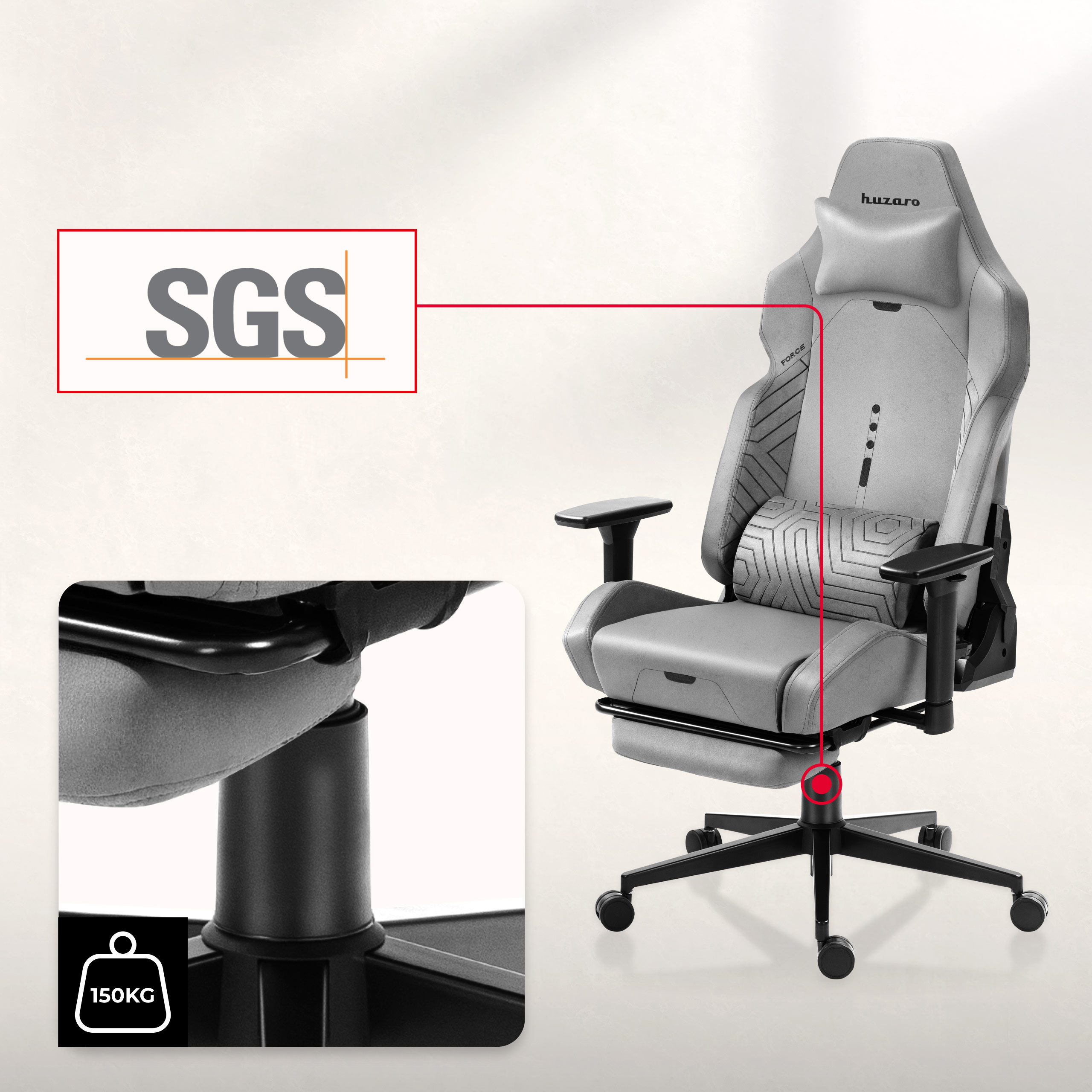 Fotel gamingowy Force 6.2 z regulacją podparcia