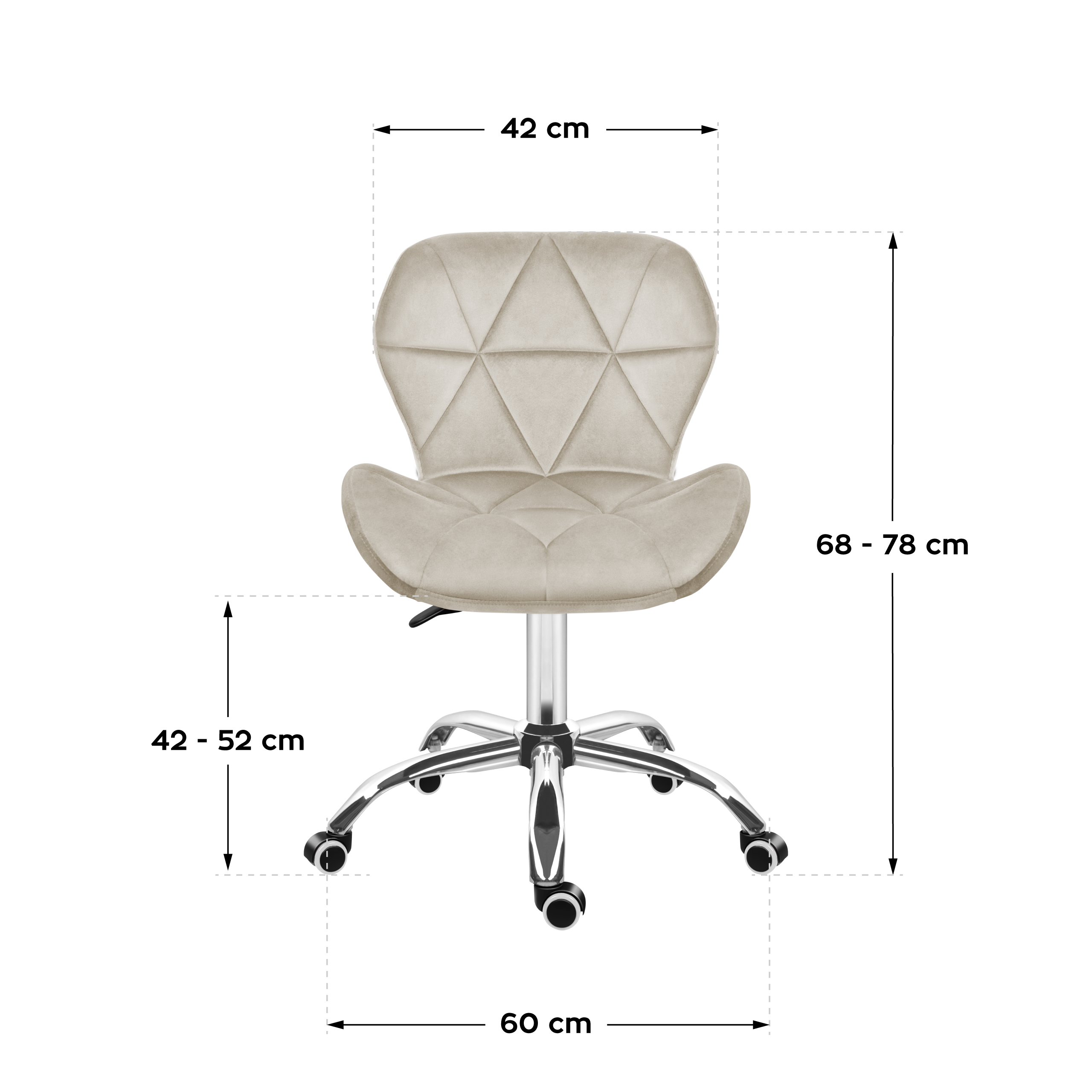 Dimensiones de la silla de oficina Mark Adler Future 3.0 negra