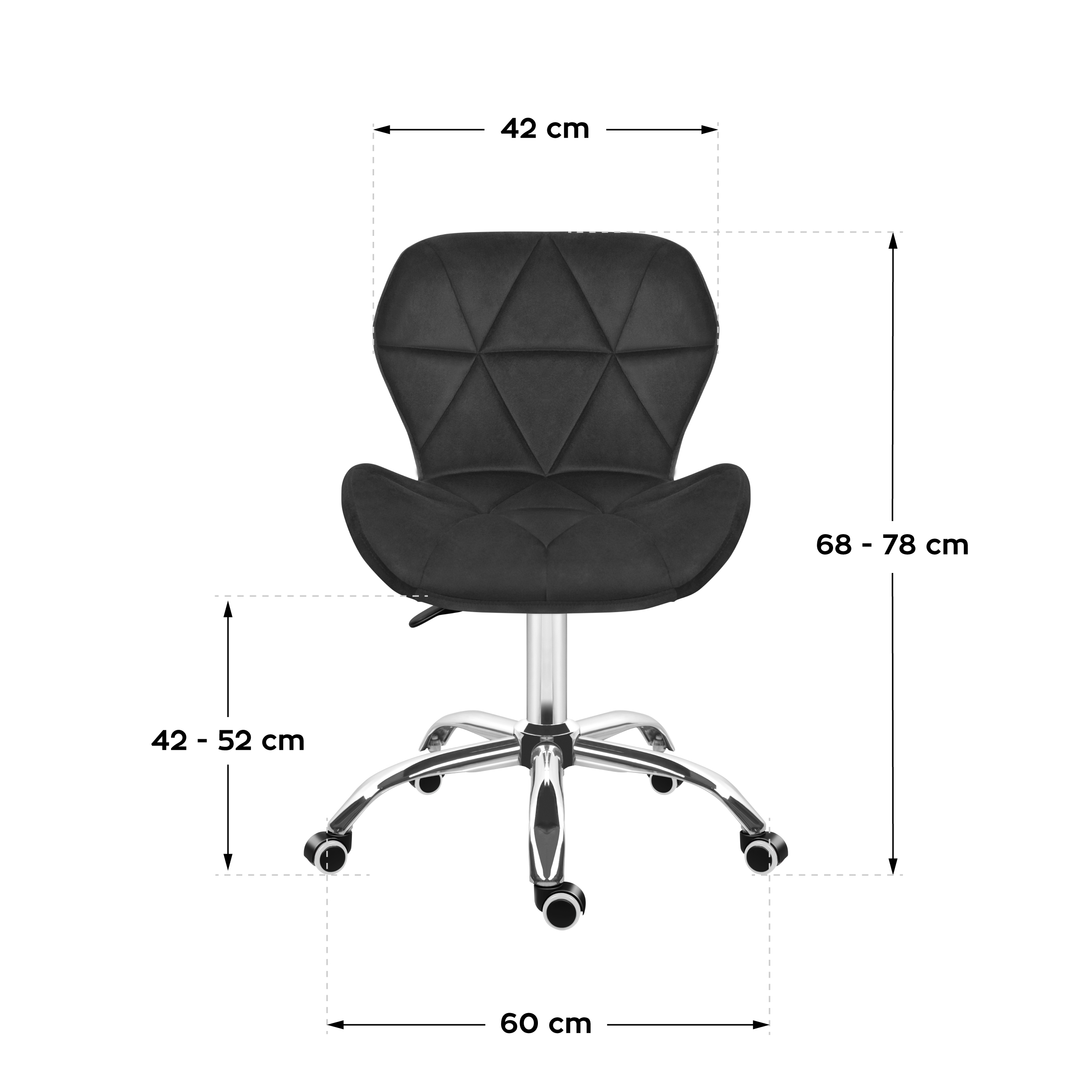 Dimensiuni scaun de birou Mark Adler Future 3.0 negru